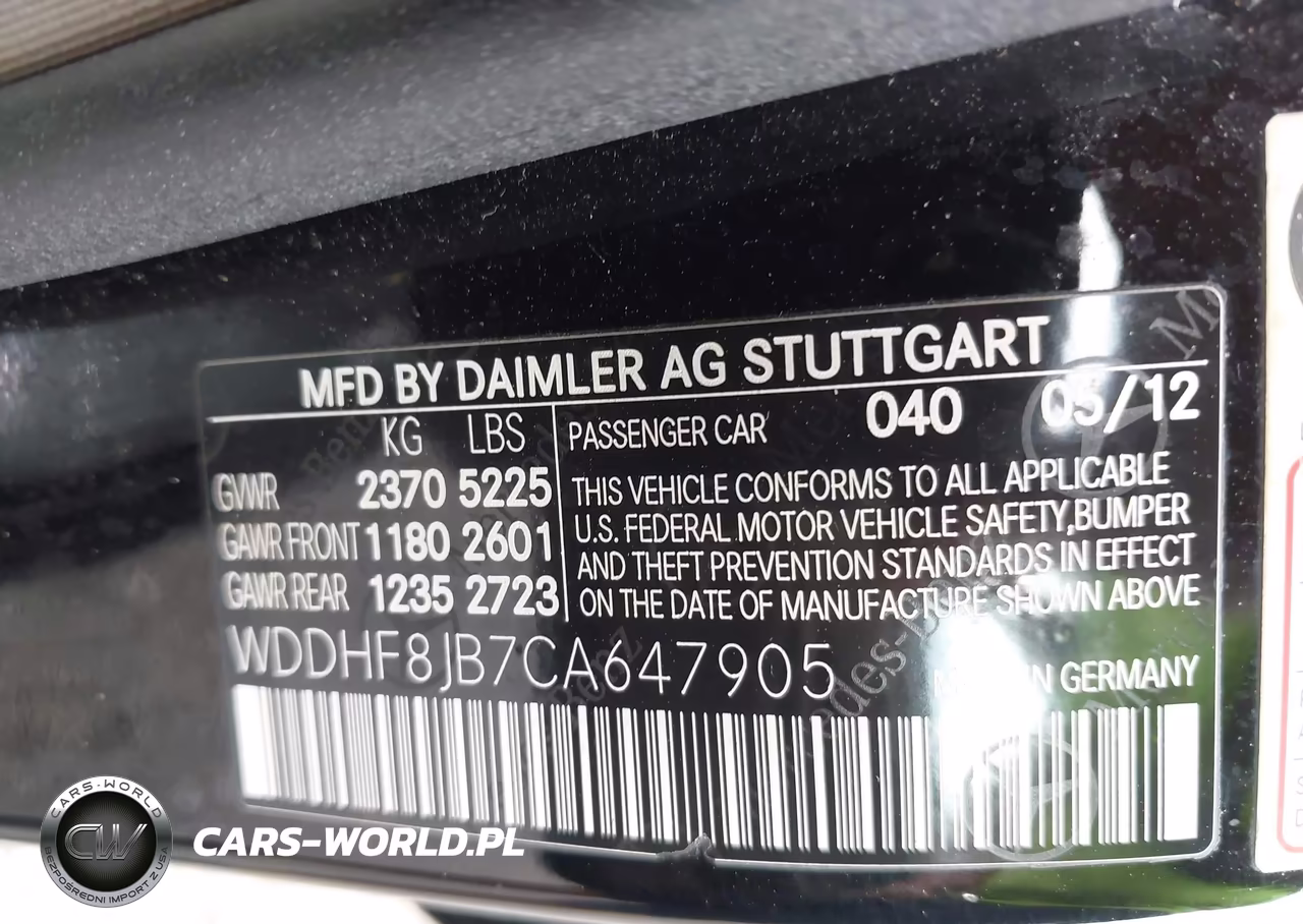 2012 Mercedes-Benz E 350 4Matic VIN:WDDHF8JB7CA647905 - 9