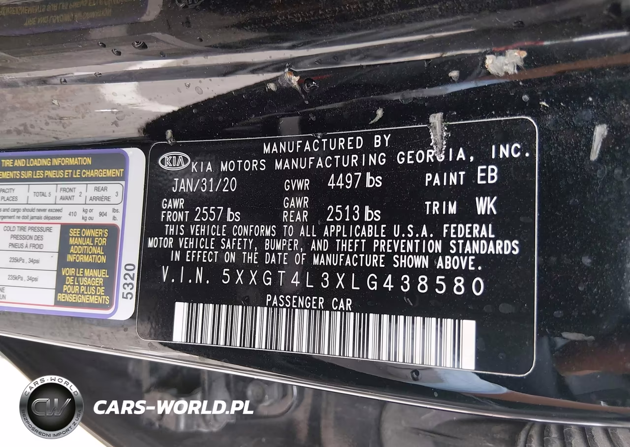 2020 Kia Optima Se VIN:5XXGT4L3XLG438580 - 9