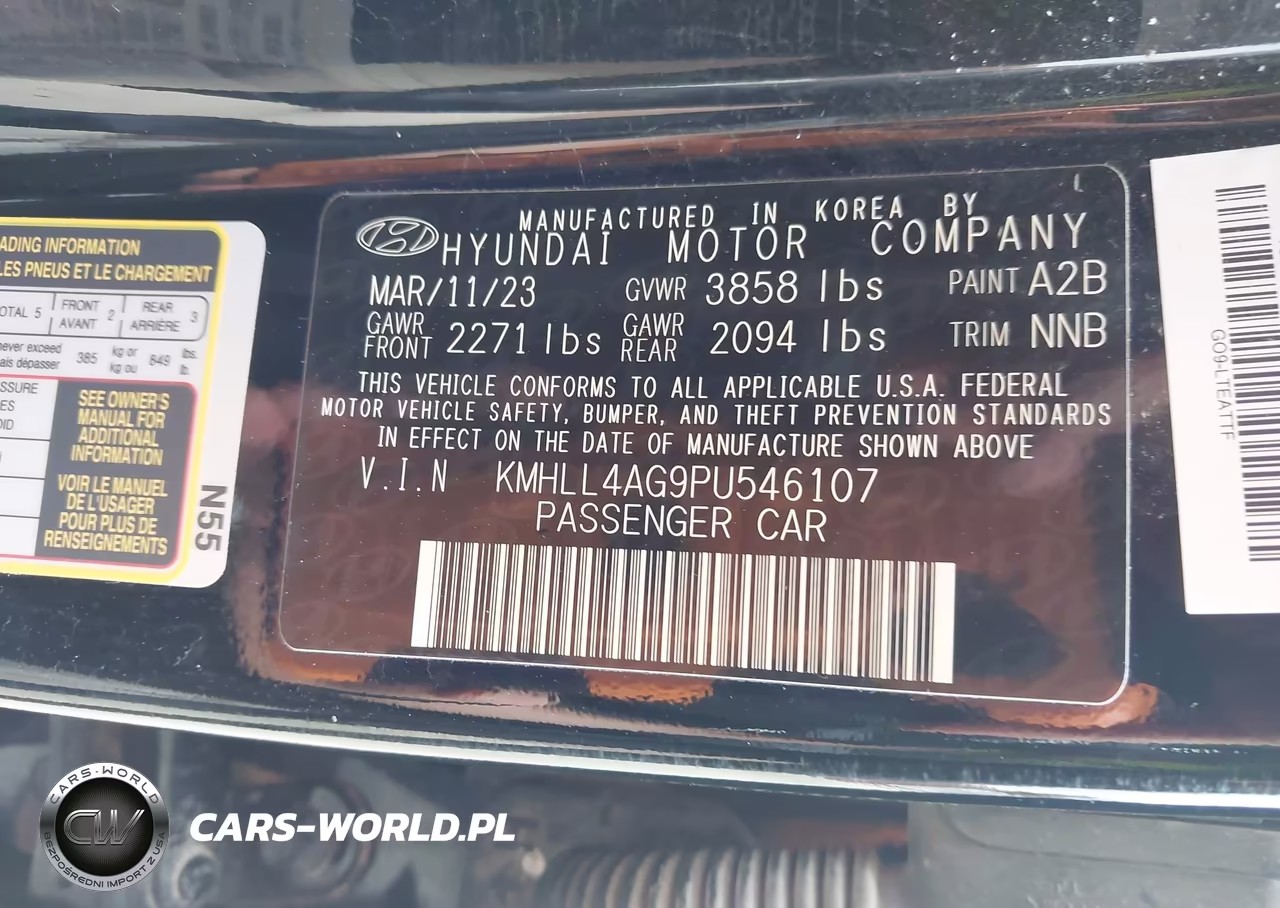 2023 Hyundai Elantra Se VIN:KMHLL4AG9PU546107 - 9