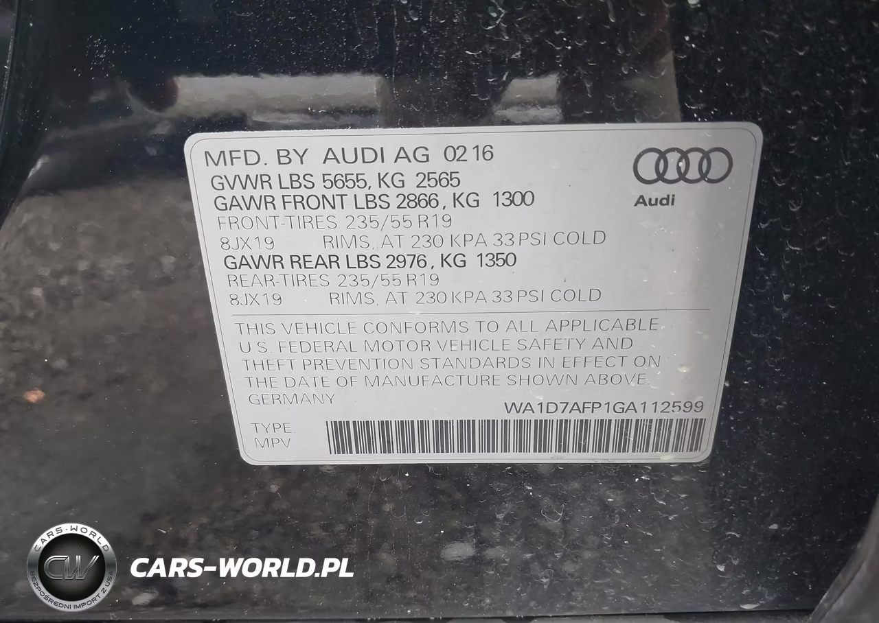 2016 Audi Q5 3.0T Premium Plus VIN:WA1D7AFP1GA112599 - 9