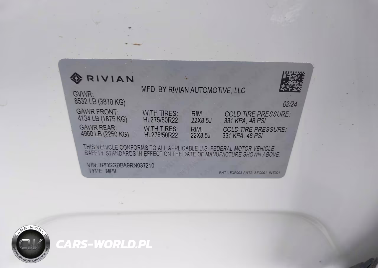 2024 Rivian R1S Adventure Dual Motor Large Pack-Adventure Dual Motor Perf Large Pack VIN:7PDSGBBA9RN037210 - 9
