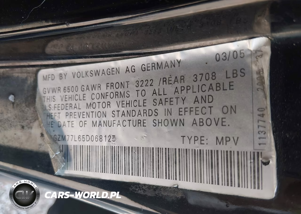 2005 Volkswagen Touareg V8 VIN:WVGZM77L65D068125 - 9