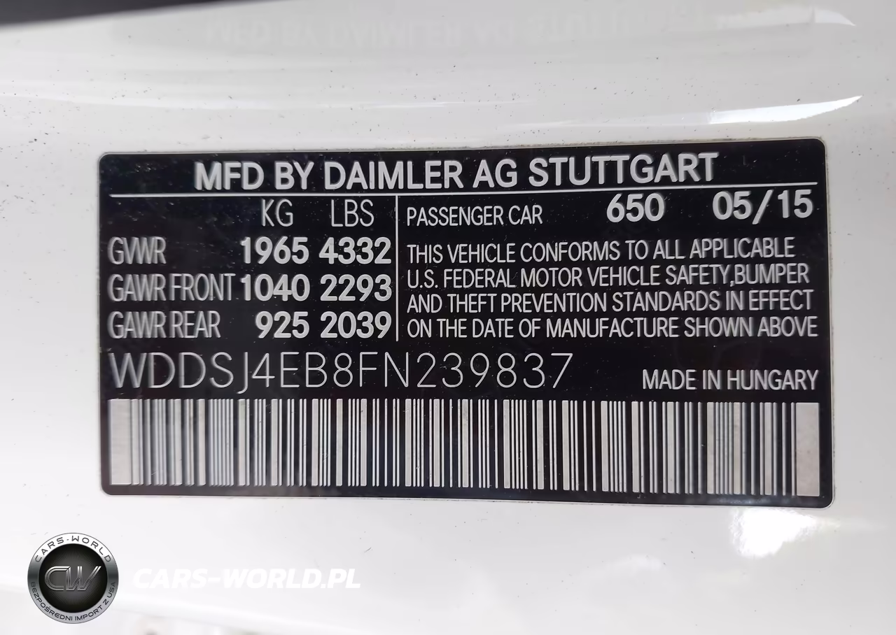 2015 Mercedes-Benz Cla 250 VIN:WDDSJ4EB8FN239837 - 9