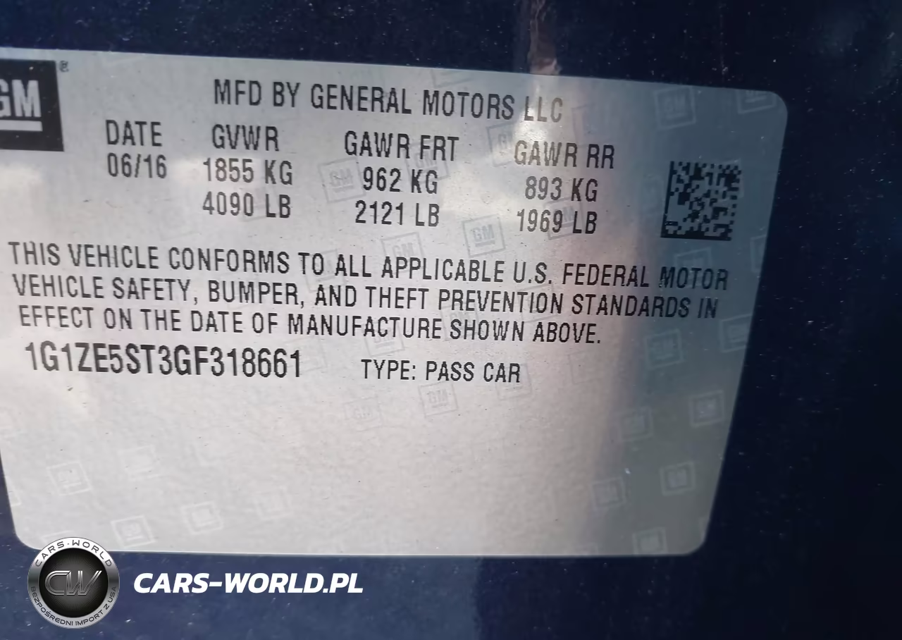 2016 Chevrolet Malibu 1Lt VIN:1G1ZE5ST3GF318661 - 9