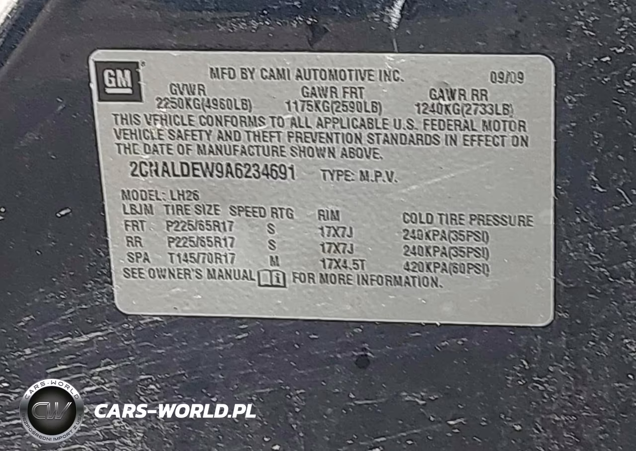 2010 Chevrolet Equinox Lt VIN:2CNALDEW9A6234691 - 9