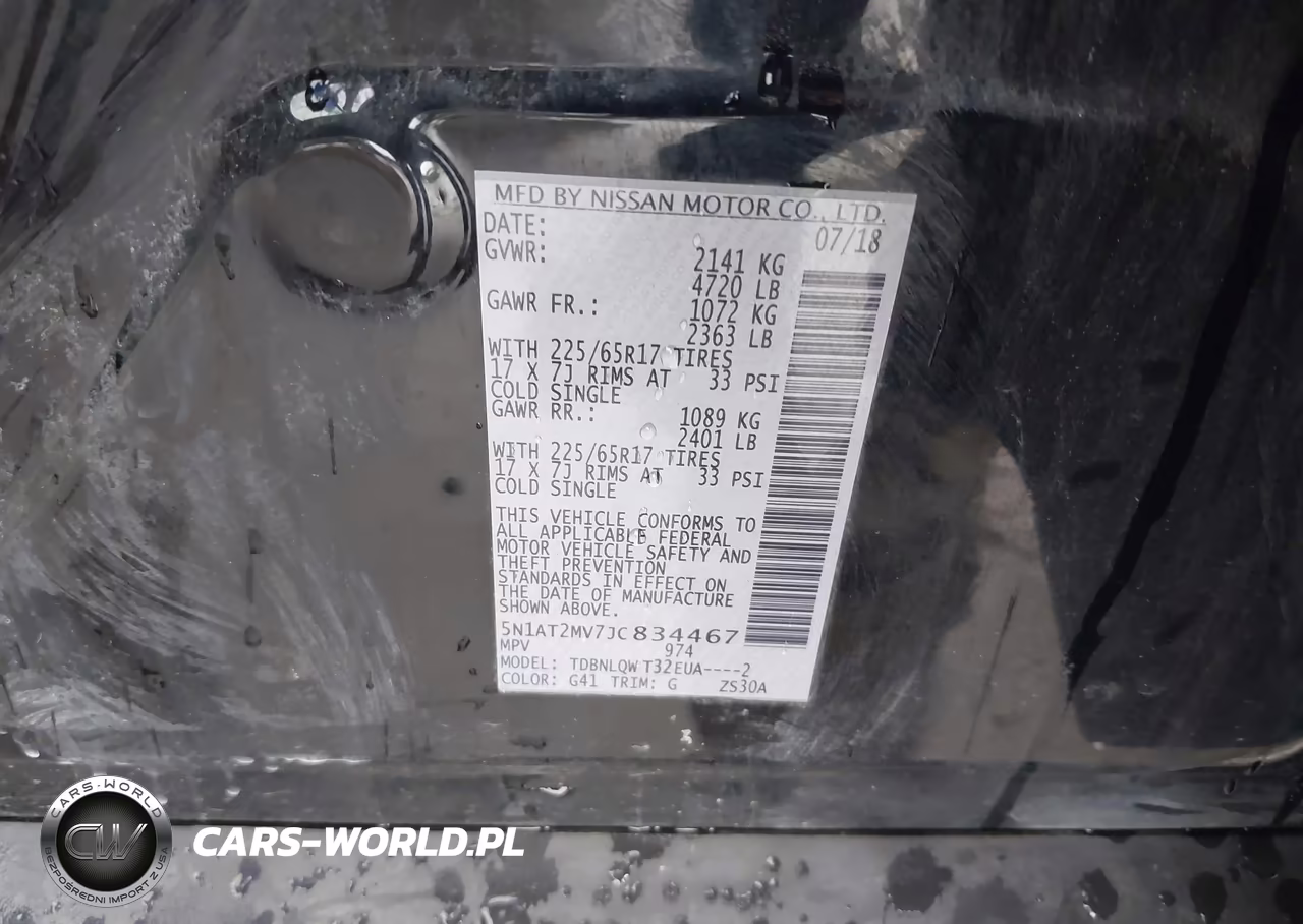 2018 Nissan Rogue Sv VIN:5N1AT2MV7JC834467 - 9
