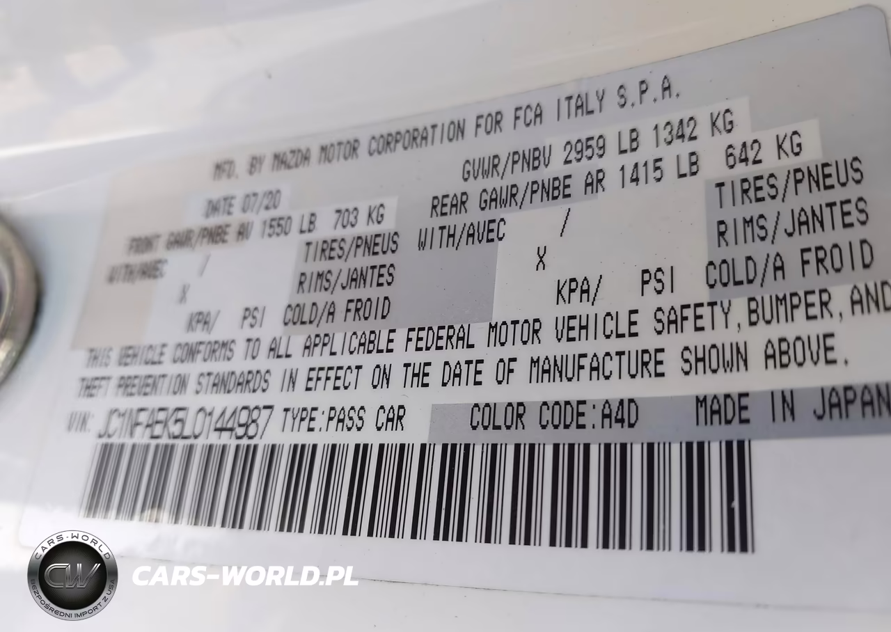 2020 Fiat 124 Spider Urbana VIN:JC1NFAEK5L0144987 - 9