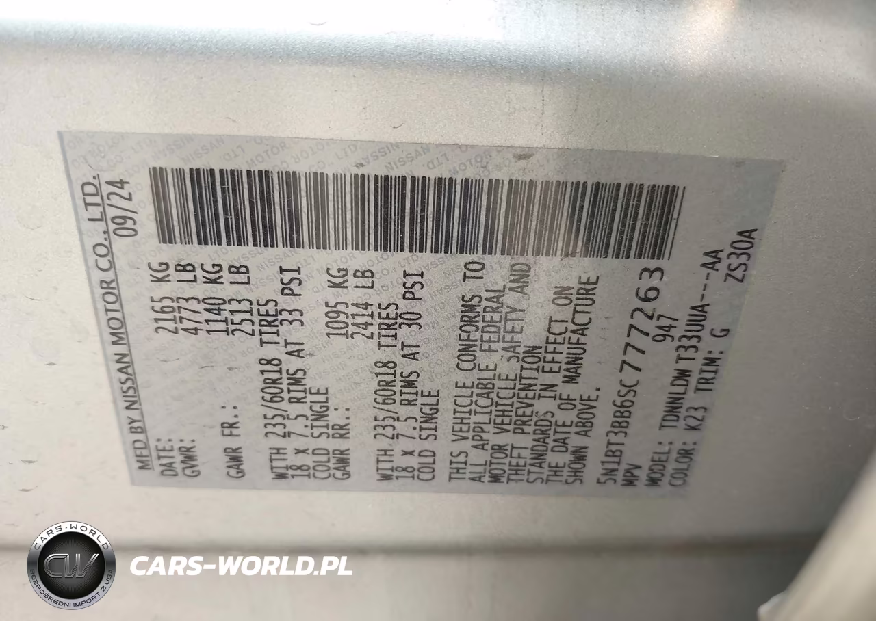 2025 Nissan Rogue Sv Intelligent Awd VIN:5N1BT3BB6SC777263 - 9