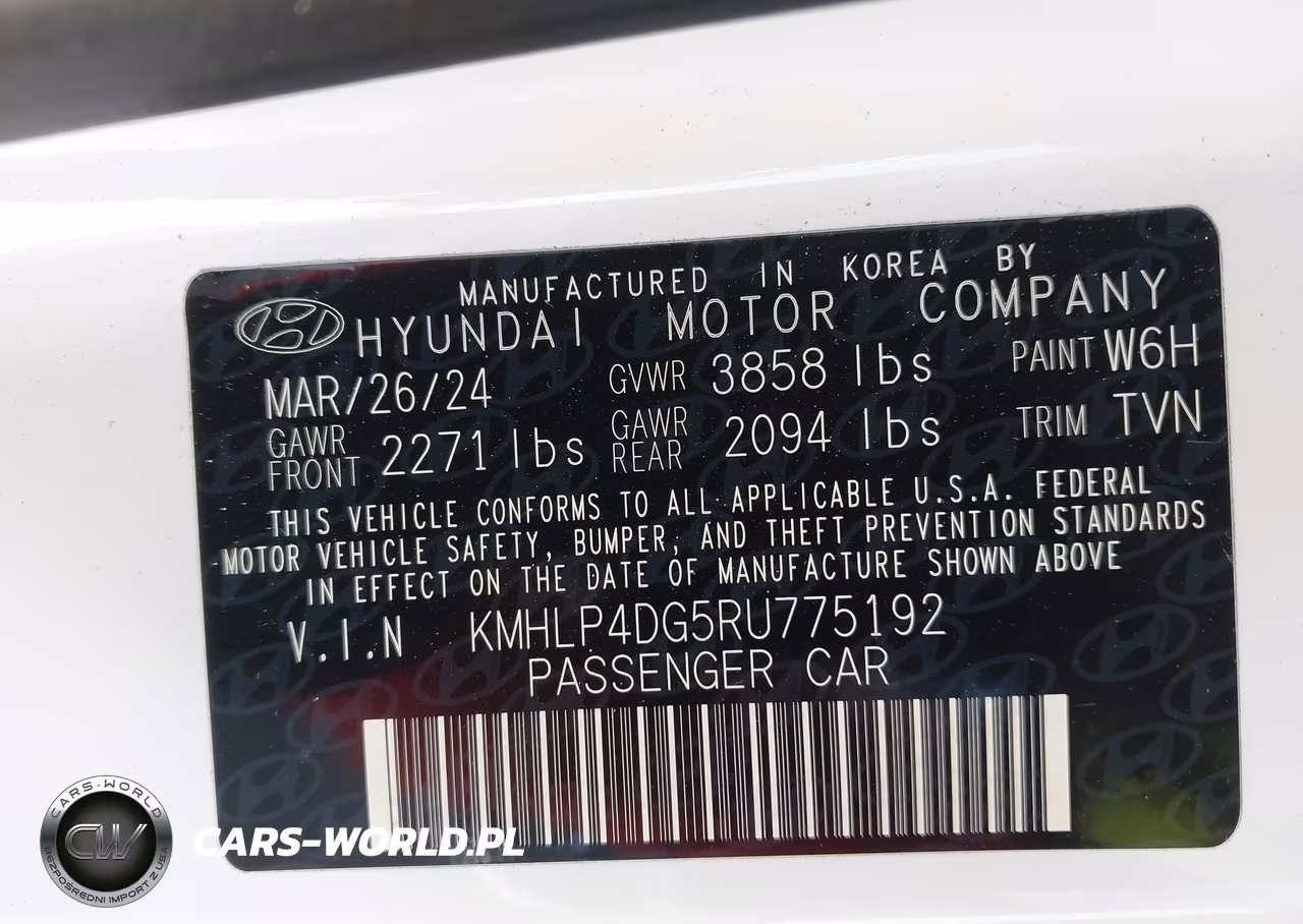 2024 Hyundai Elantra Limited VIN:KMHLP4DG5RU775192 - 9