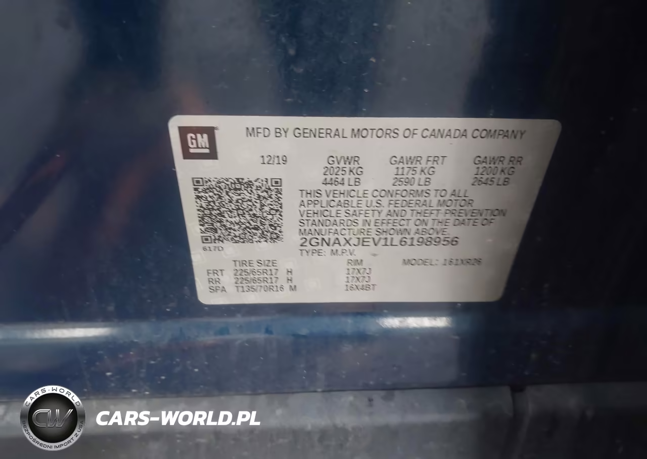 2020 Chevrolet Equinox Fwd 2Fl VIN:2GNAXJEV1L6198956 - 9