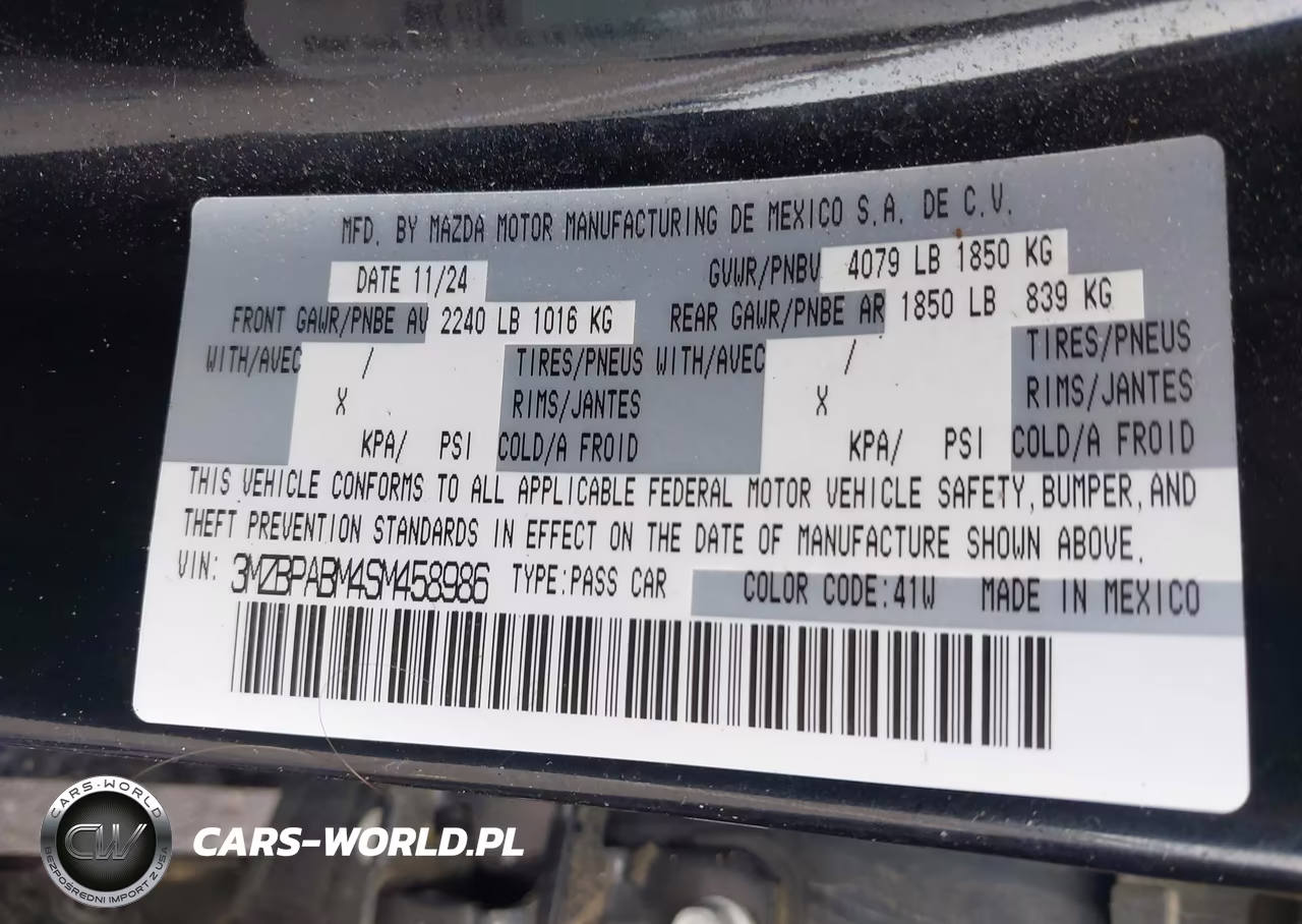 2025 Mazda Mazda3 2.5 S Select Sport VIN:3MZBPABM4SM458986 - 9