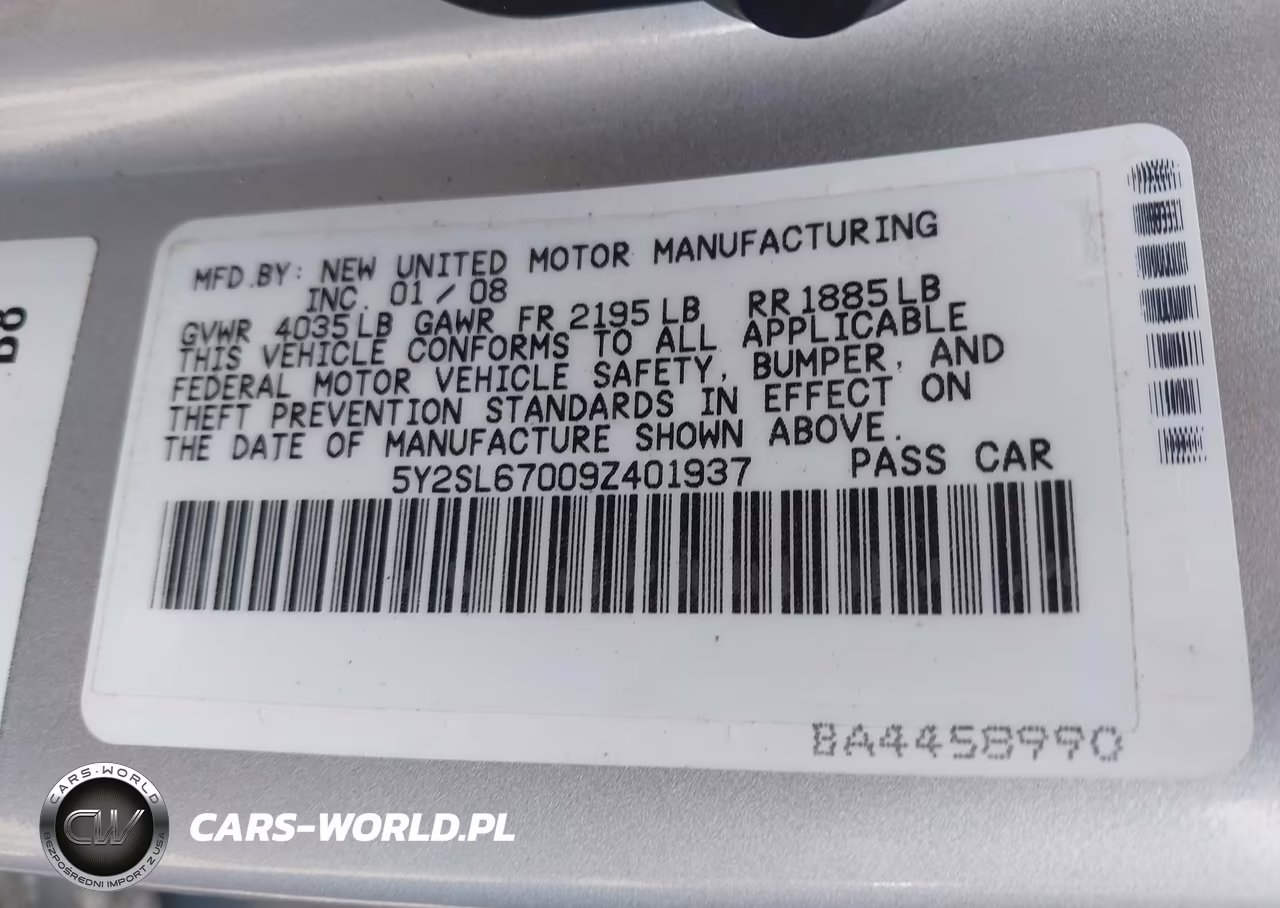 2009 Pontiac Vibe VIN:5Y2SL67009Z401937 - 9