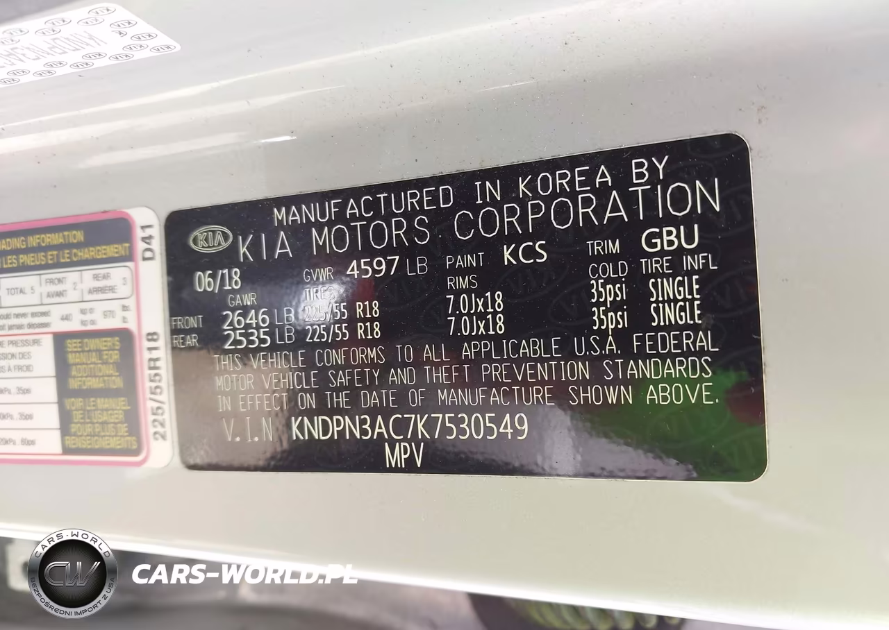 2019 Kia Sportage Ex VIN:KNDPN3AC7K7530549 - 9