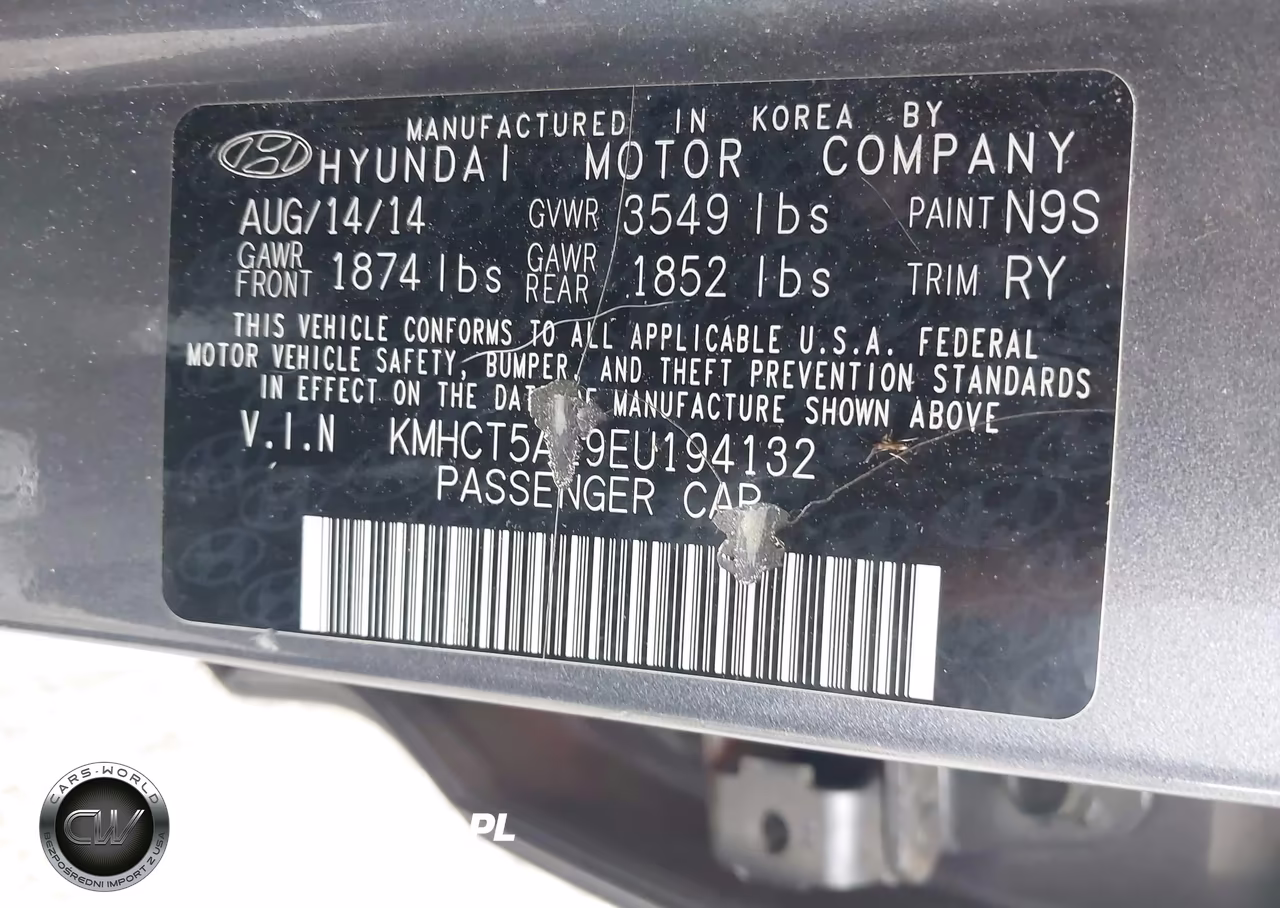 2014 Hyundai Accent Gs VIN:KMHCT5AE9EU194132 - 9
