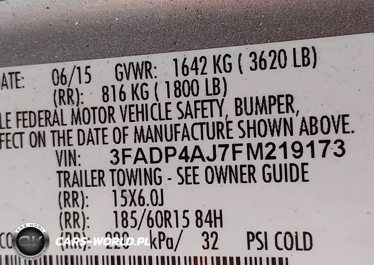 2015 Ford Fiesta S VIN:3FADP4AJ7FM219173 - 9