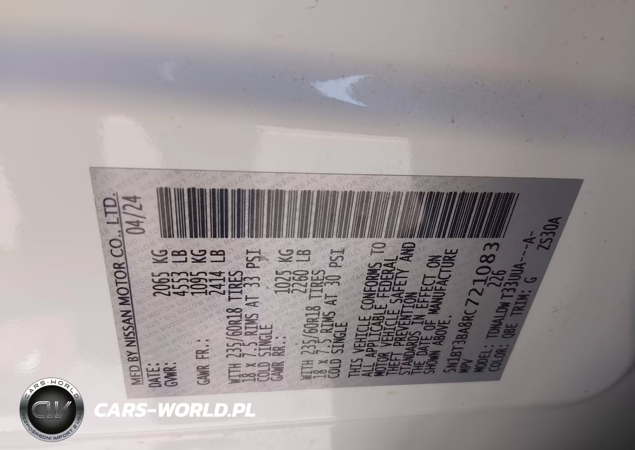 2024 Nissan Rogue Sv Fwd VIN:5N1BT3BA8RC721083 - 9