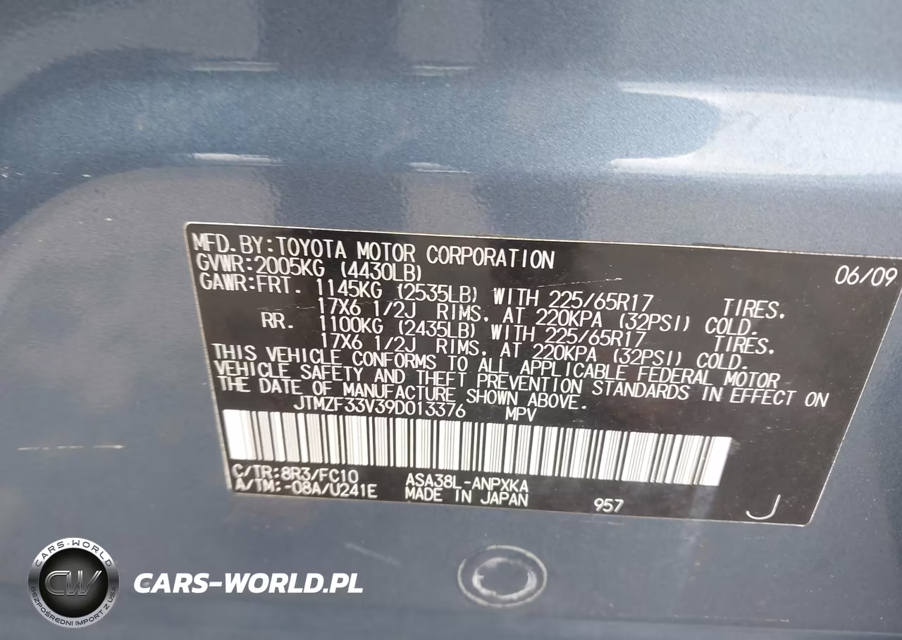 2009 Toyota Rav4 VIN:JTMZF33V39D013376 - 9
