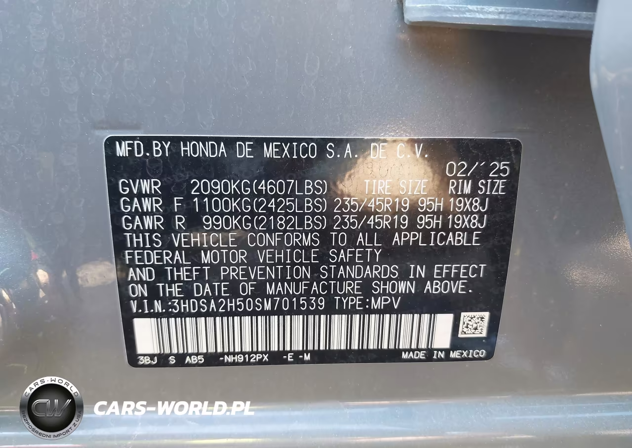2025 Acura Adx A-Spec VIN:3HDSA2H50SM701539 - 9