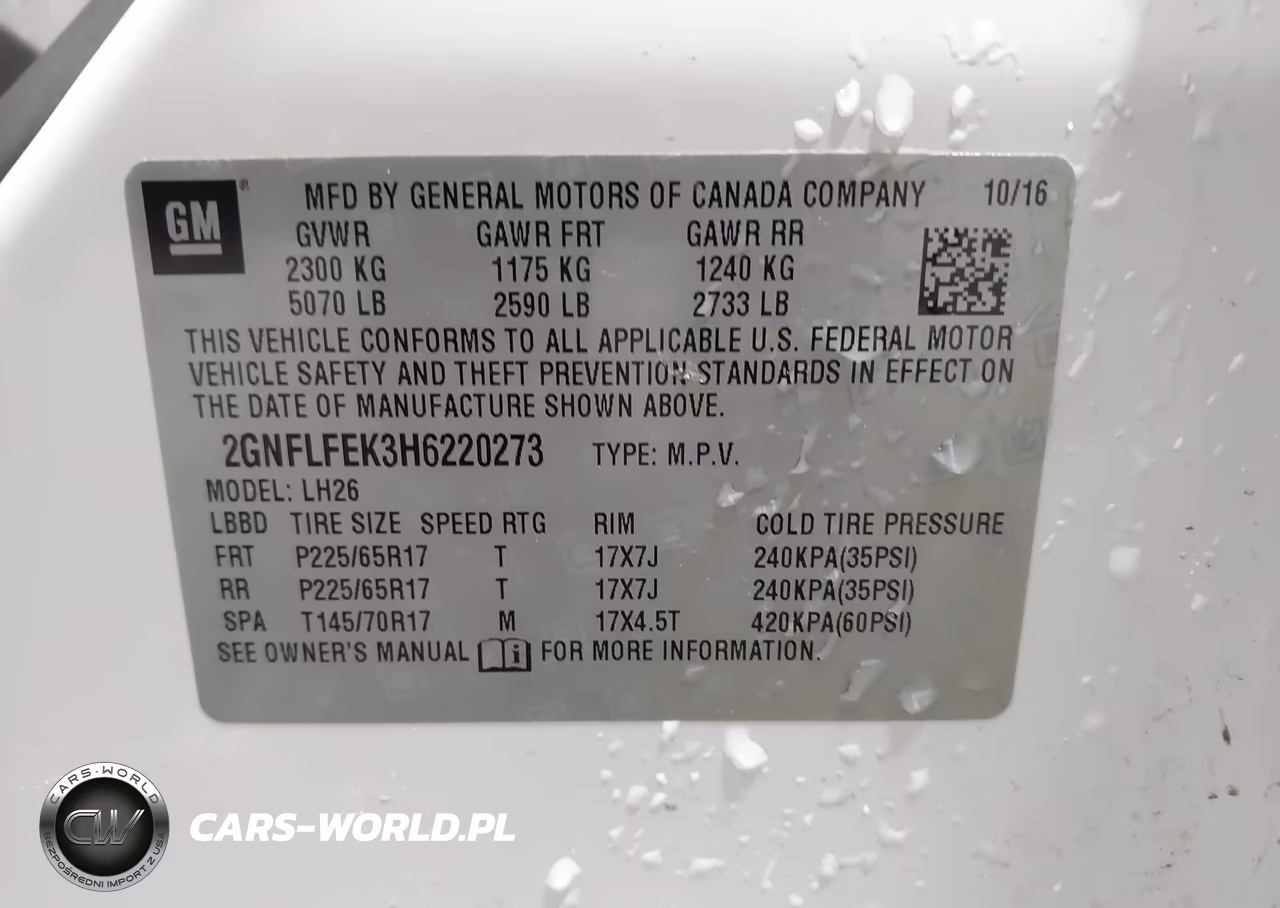 2017 Chevrolet Equinox Lt VIN:2GNFLFEK3H6220273 - 9