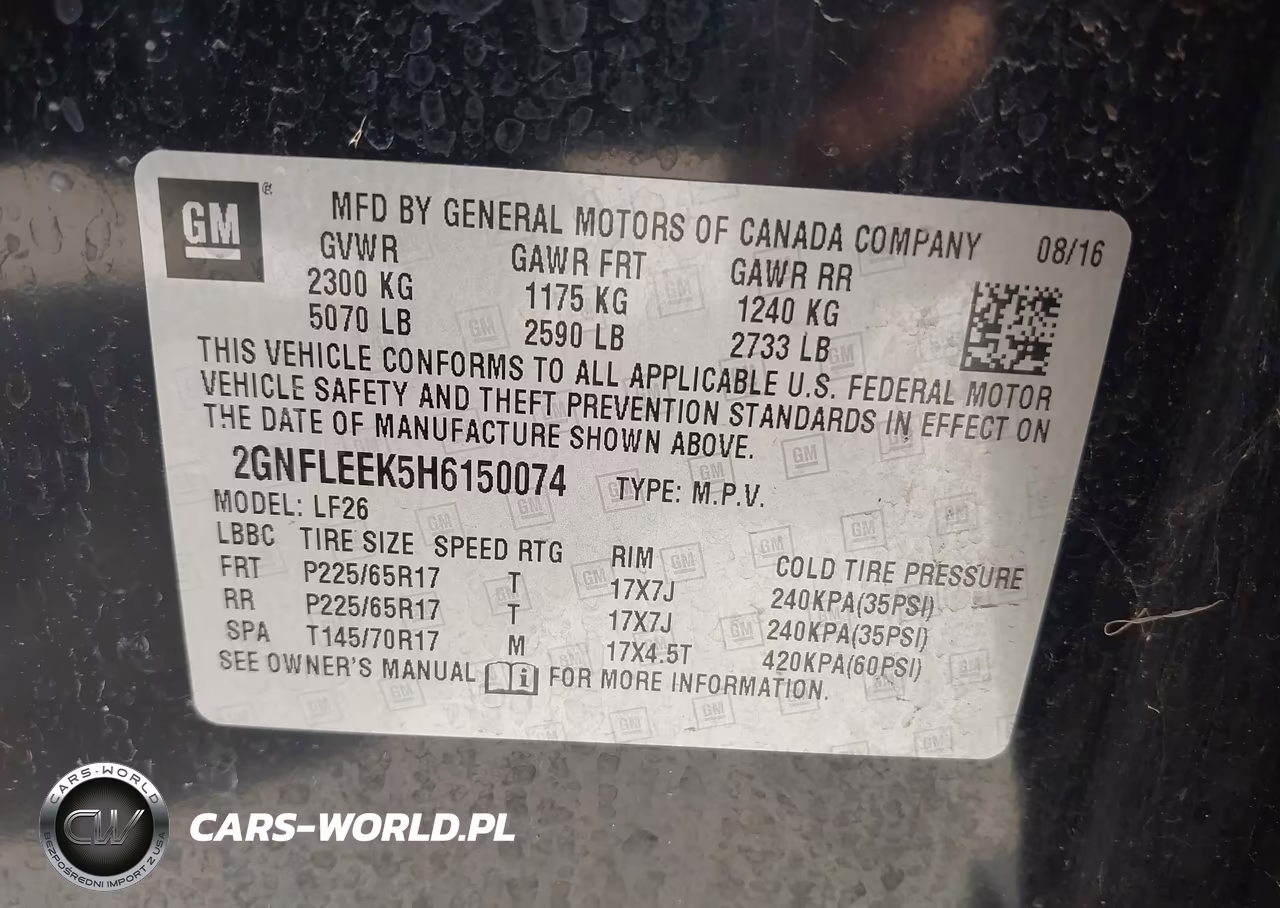 2017 Chevrolet Equinox Ls VIN:2GNFLEEK5H6150074 - 9