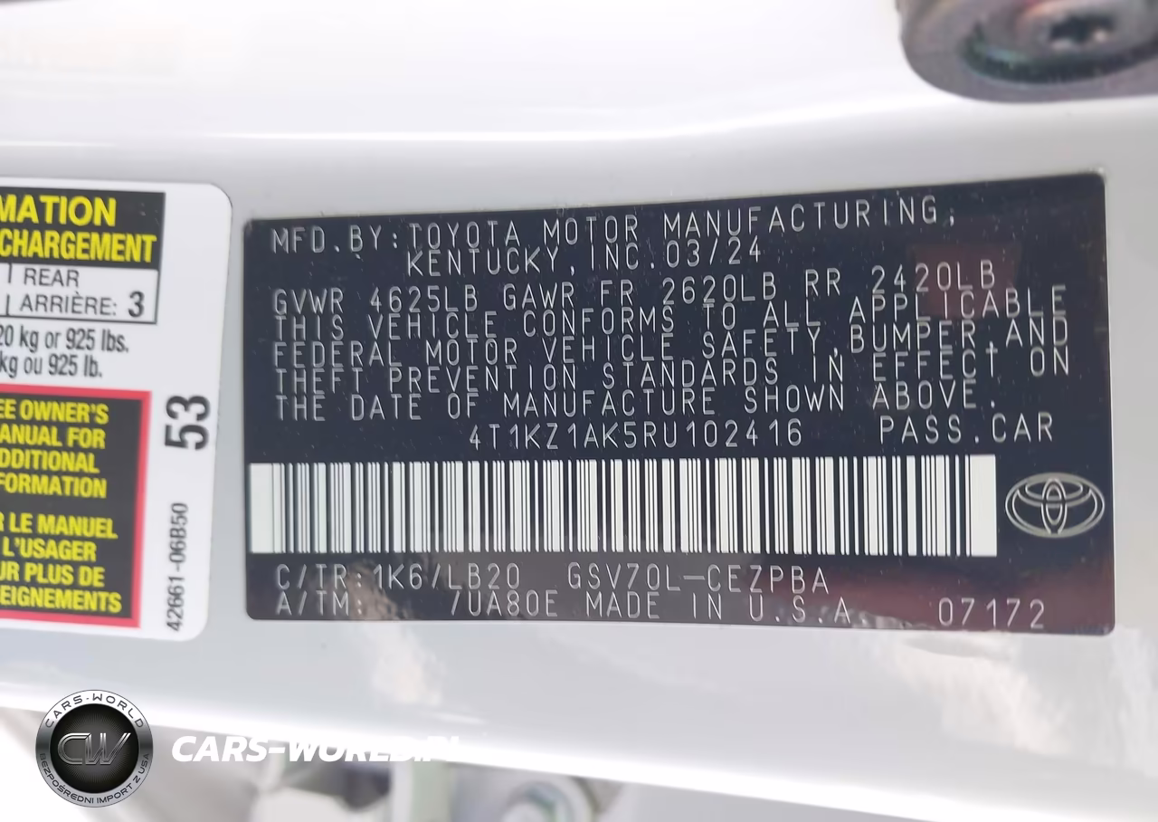 2024 Toyota Camry Xse V6 VIN:4T1KZ1AK5RU102416 - 9