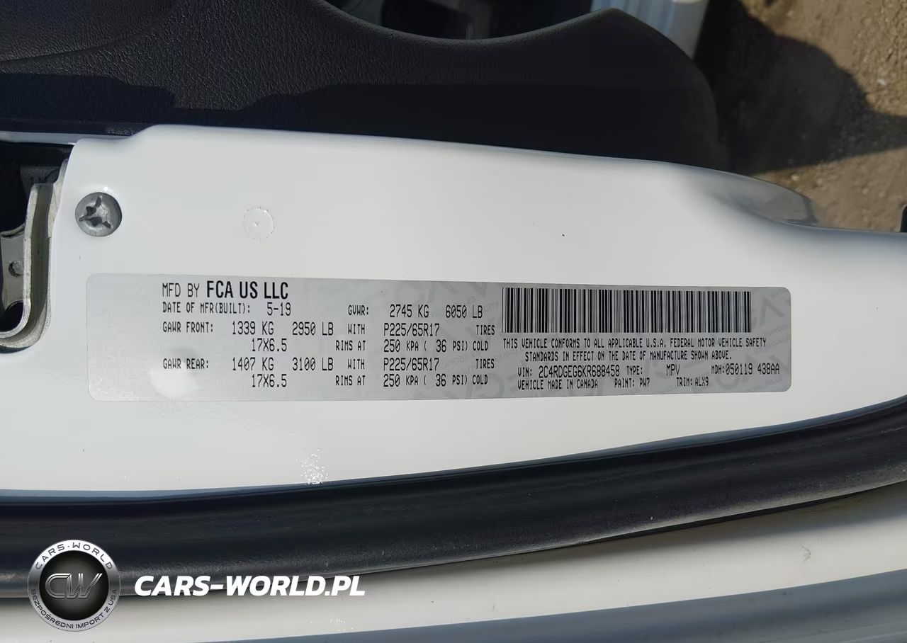2019 Dodge Grand Caravan Gt VIN:2C4RDGEG6KR688458 - 9