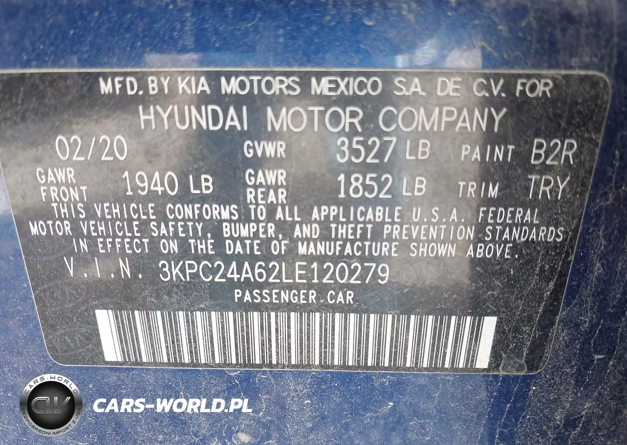 2020 Hyundai Accent Se VIN:3KPC24A62LE120279 - 9