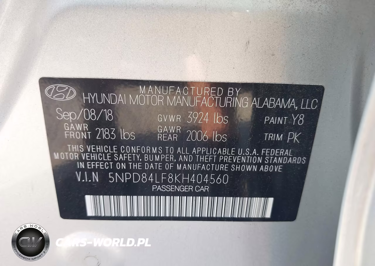 2019 Hyundai Elantra Sel VIN:5NPD84LF8KH404560 - 9