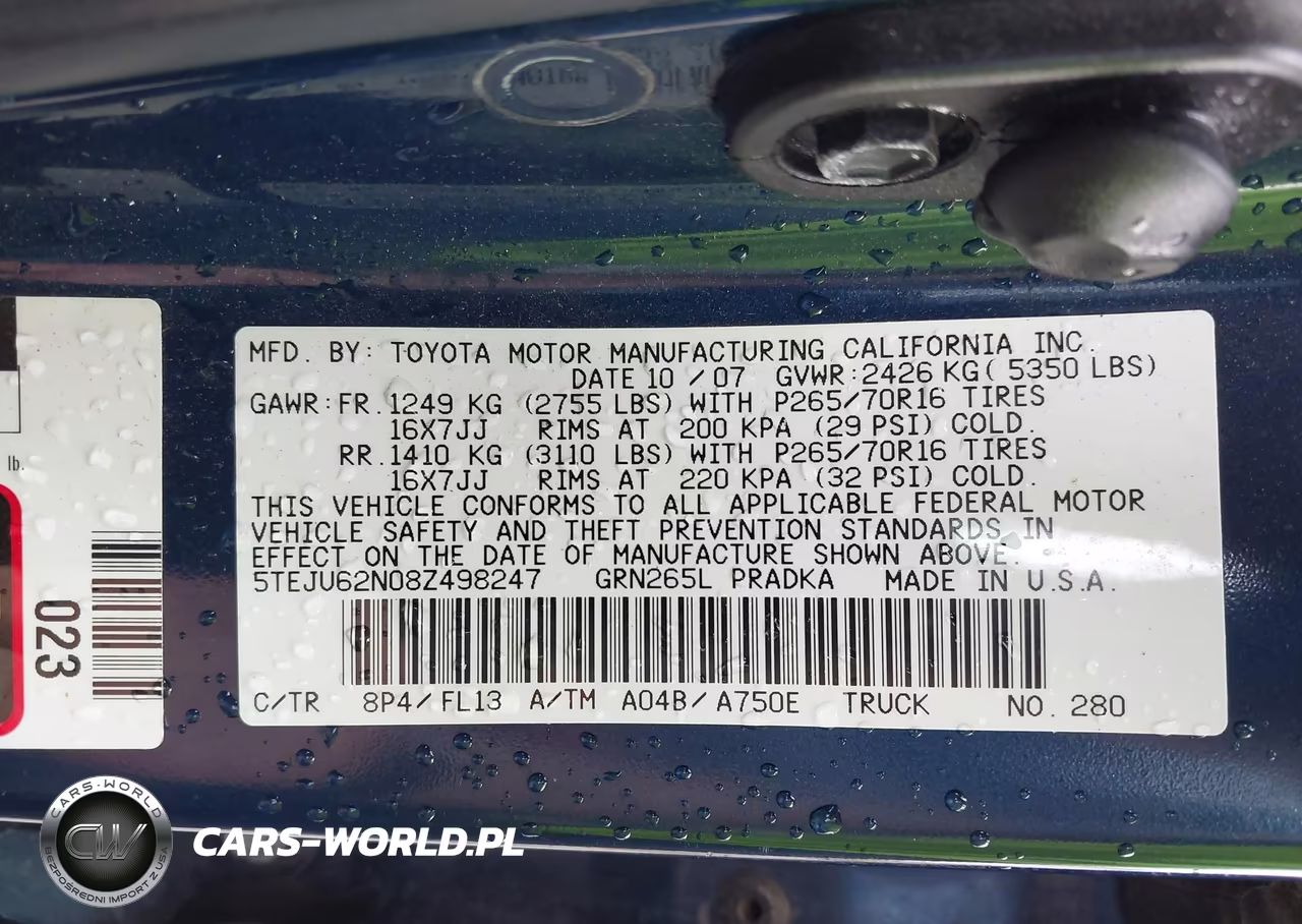 2008 Toyota Tacoma Prerunner V6 VIN:5TEJU62N08Z498247 - 9