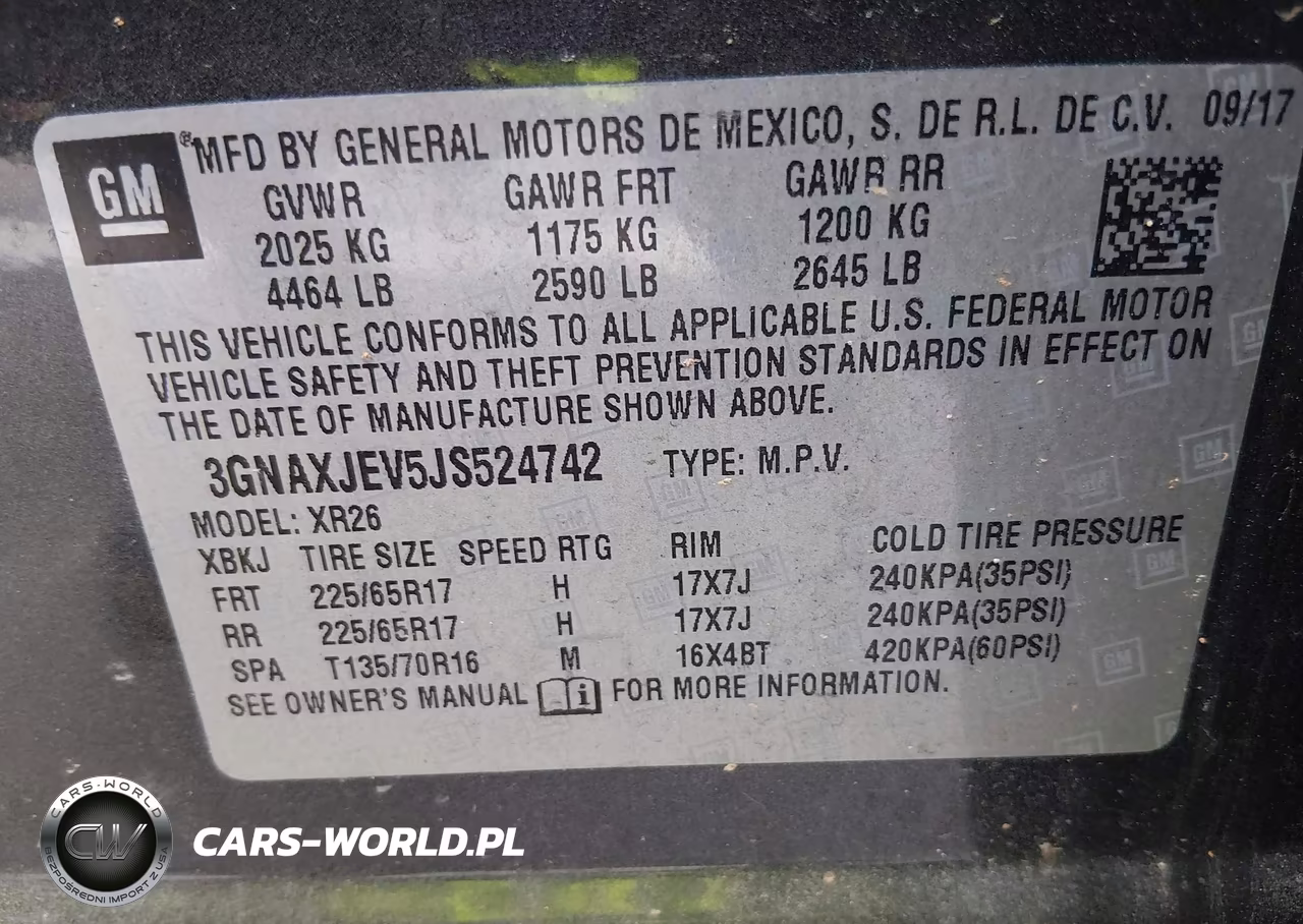2018 Chevrolet Equinox Lt VIN:3GNAXJEV5JS524742 - 9