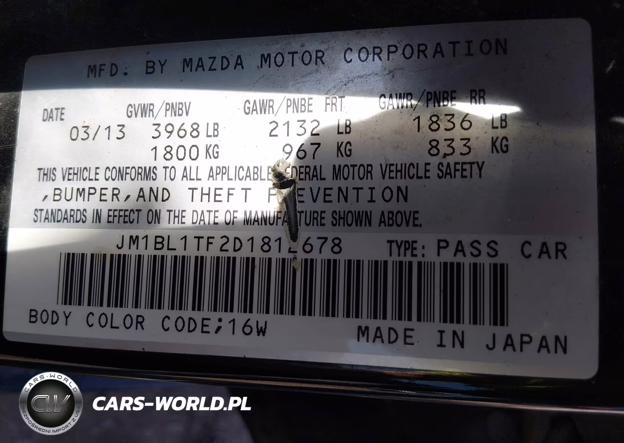 2013 Mazda Mazda3 I Sv VIN:JM1BL1TF2D1812678 - 9