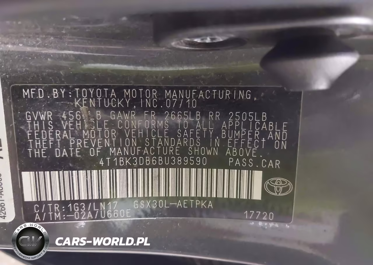 2011 Toyota Avalon Limited VIN:4T1BK3DB6BU389590 - 9