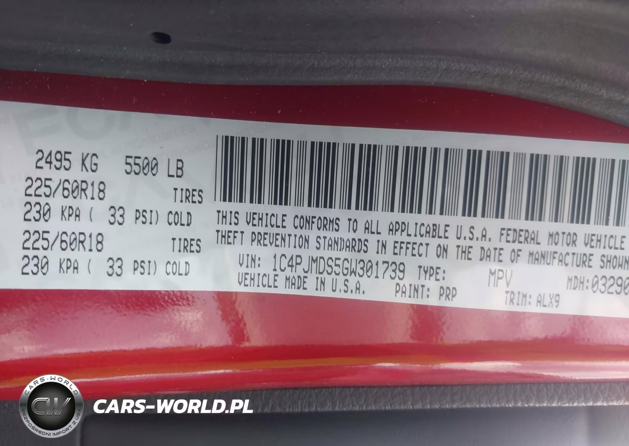 2016 Jeep Cherokee High Altitude VIN:1C4PJMDS5GW301739 - 9