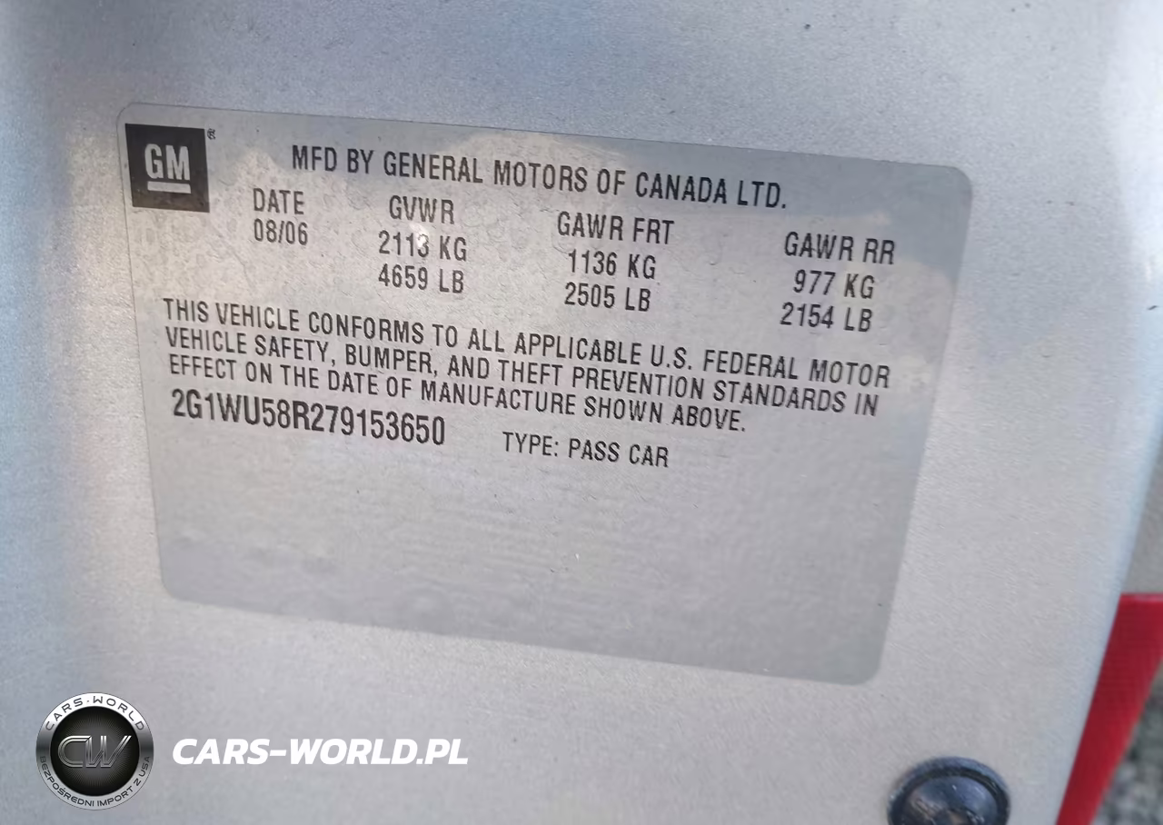 2007 Chevrolet Impala Ltz VIN:2G1WU58R279153650 - 9