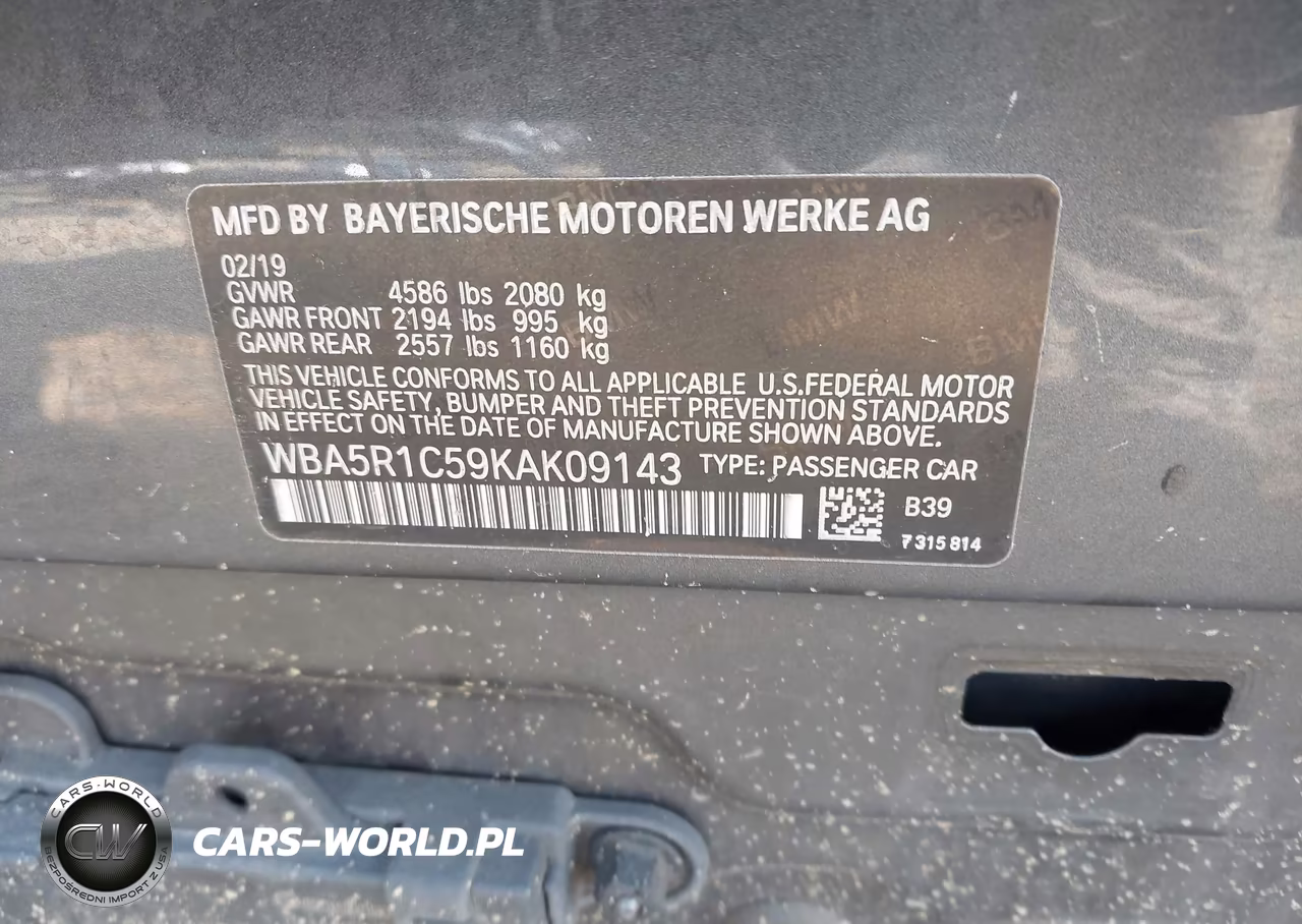 2019 BMW 330I VIN:WBA5R1C59KAK09143 - 9
