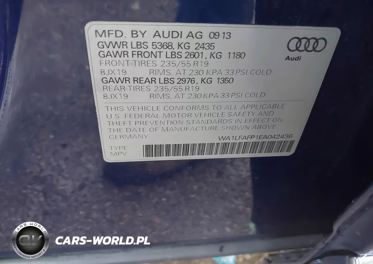 2014 Audi Q5 2.0T Premium VIN:WA1LFAFP1EA042436 - 9
