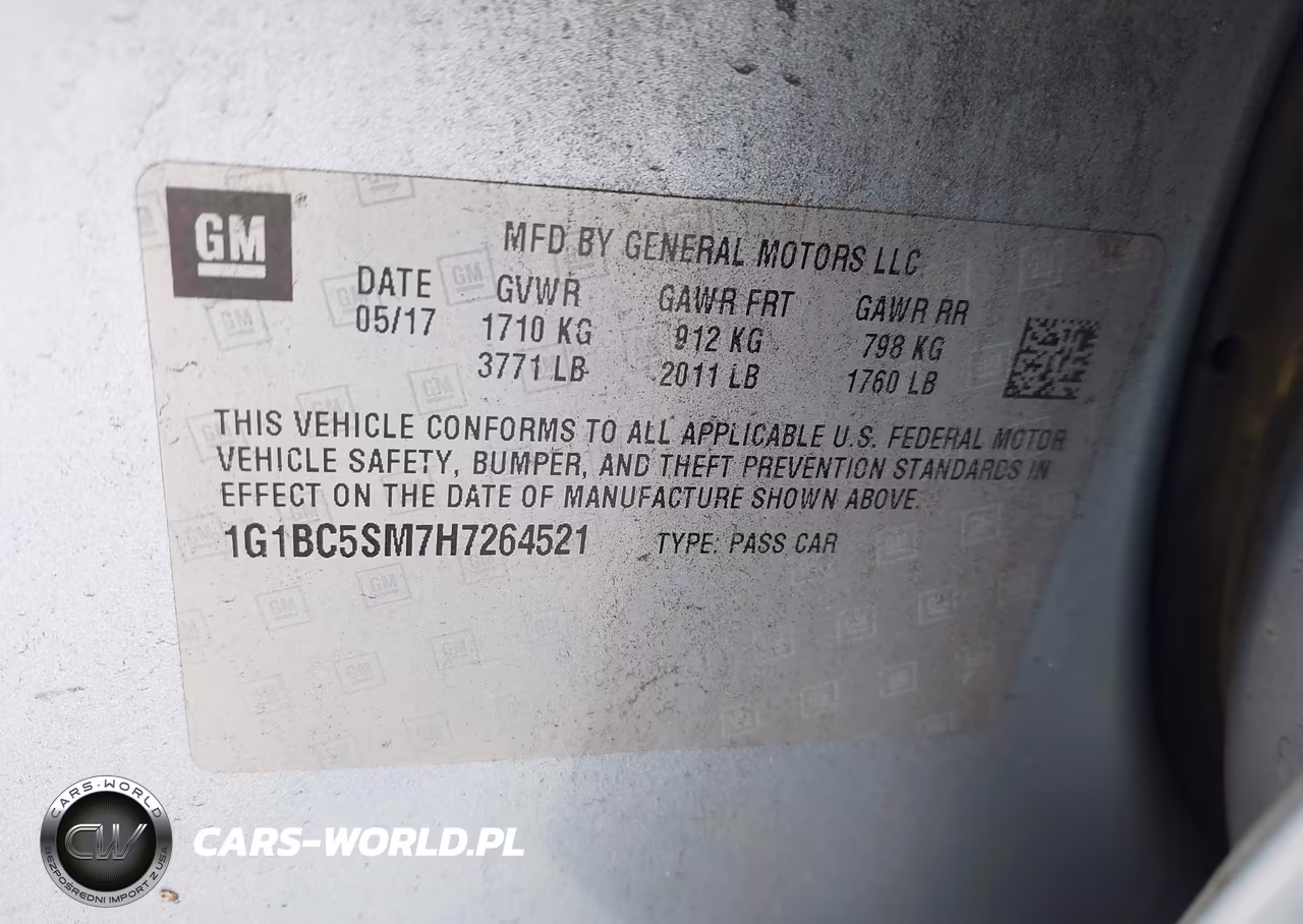 2017 Chevrolet Cruze Ls Auto VIN:1G1BC5SM7H7264521 - 9