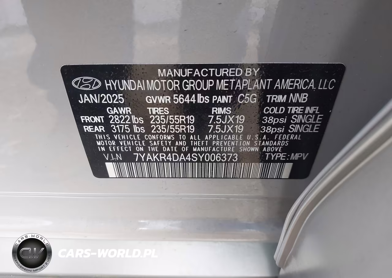 2025 Hyundai Ioniq 5 Limited VIN:7YAKR4DA4SY006373 - 9