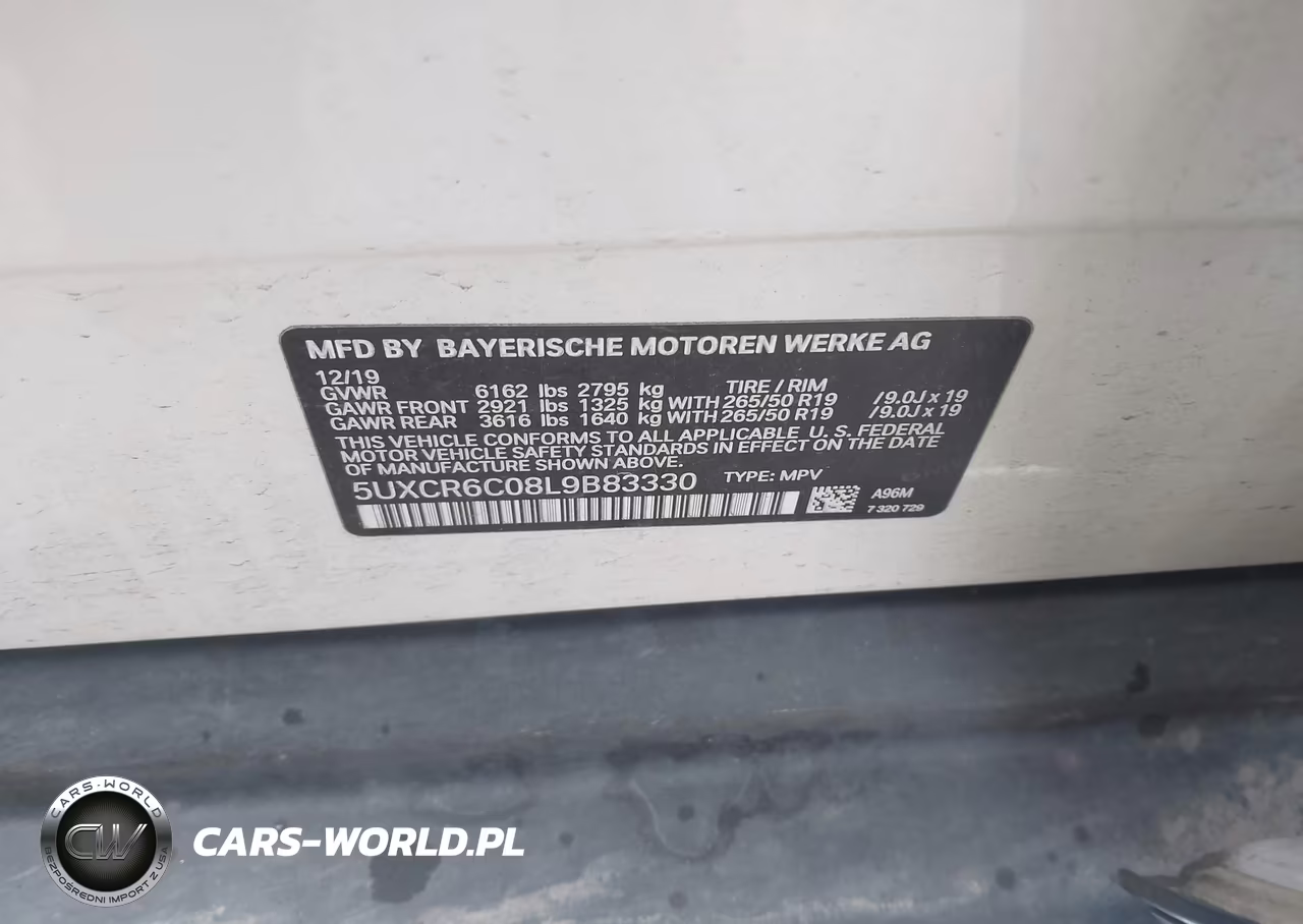 2020 BMW X5 xDrive40I VIN:5UXCR6C08L9B83330 - 9
