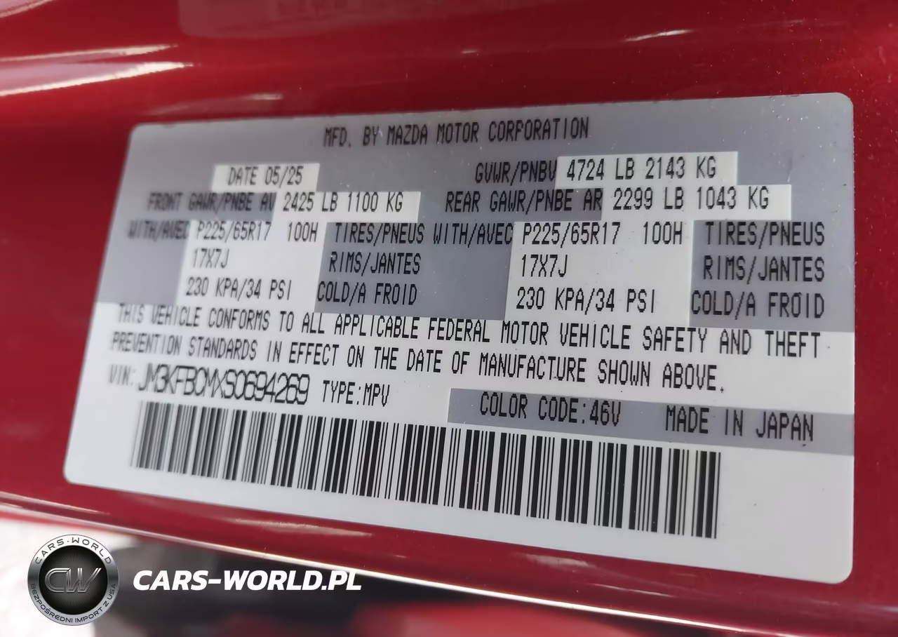 2025 Mazda Cx-5 2.5 S Preferred VIN:JM3KFBCMXS0694269 - 9