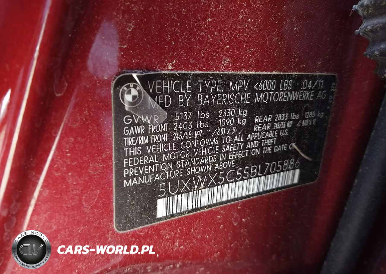 2011 BMW X3 xDrive28I VIN:5UXWX5C55BL705886 - 9