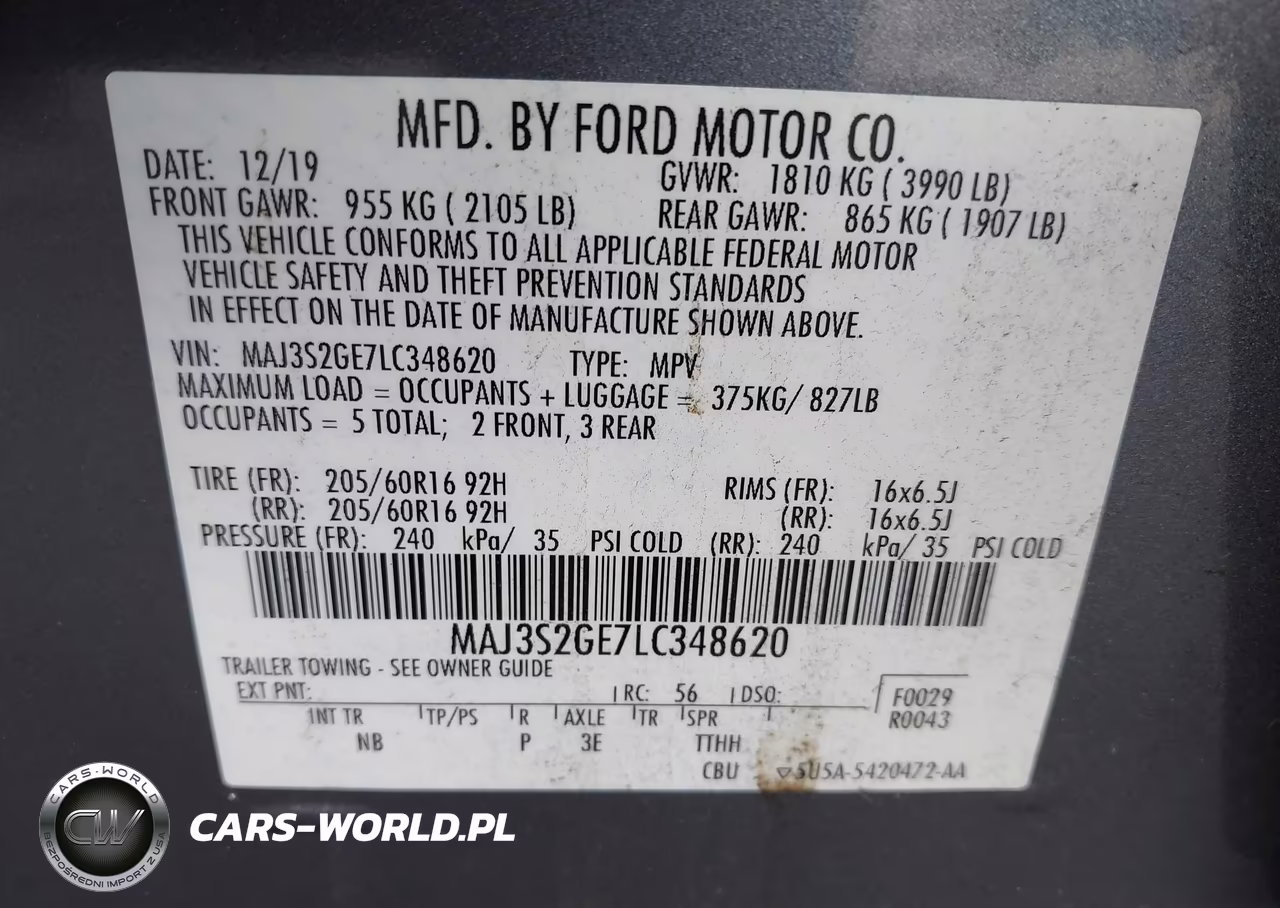 2020 Ford Ecosport Se VIN:MAJ3S2GE7LC348620 - 9