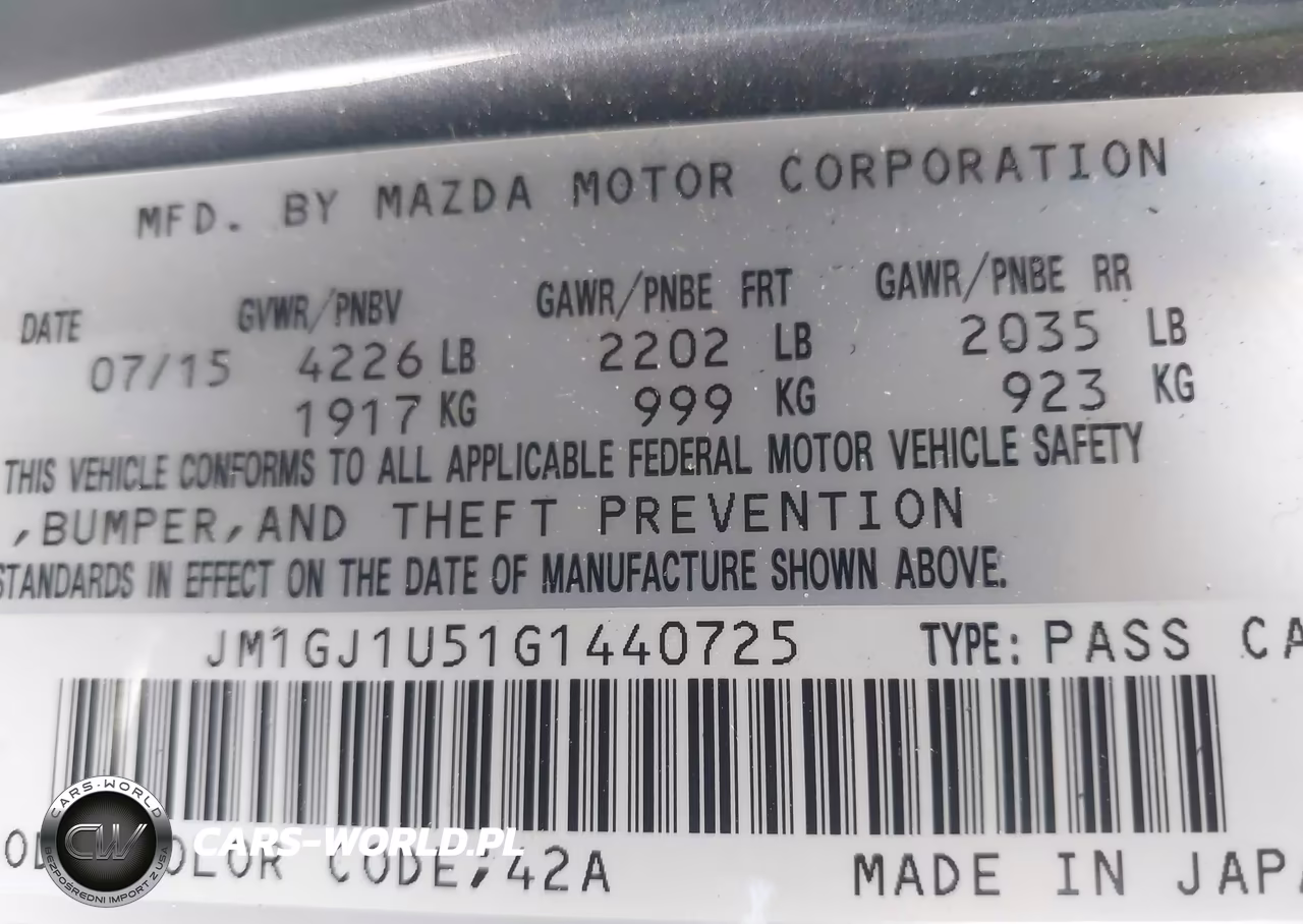 2016 Mazda Mazda6 I Sport VIN:JM1GJ1U51G1440725 - 9