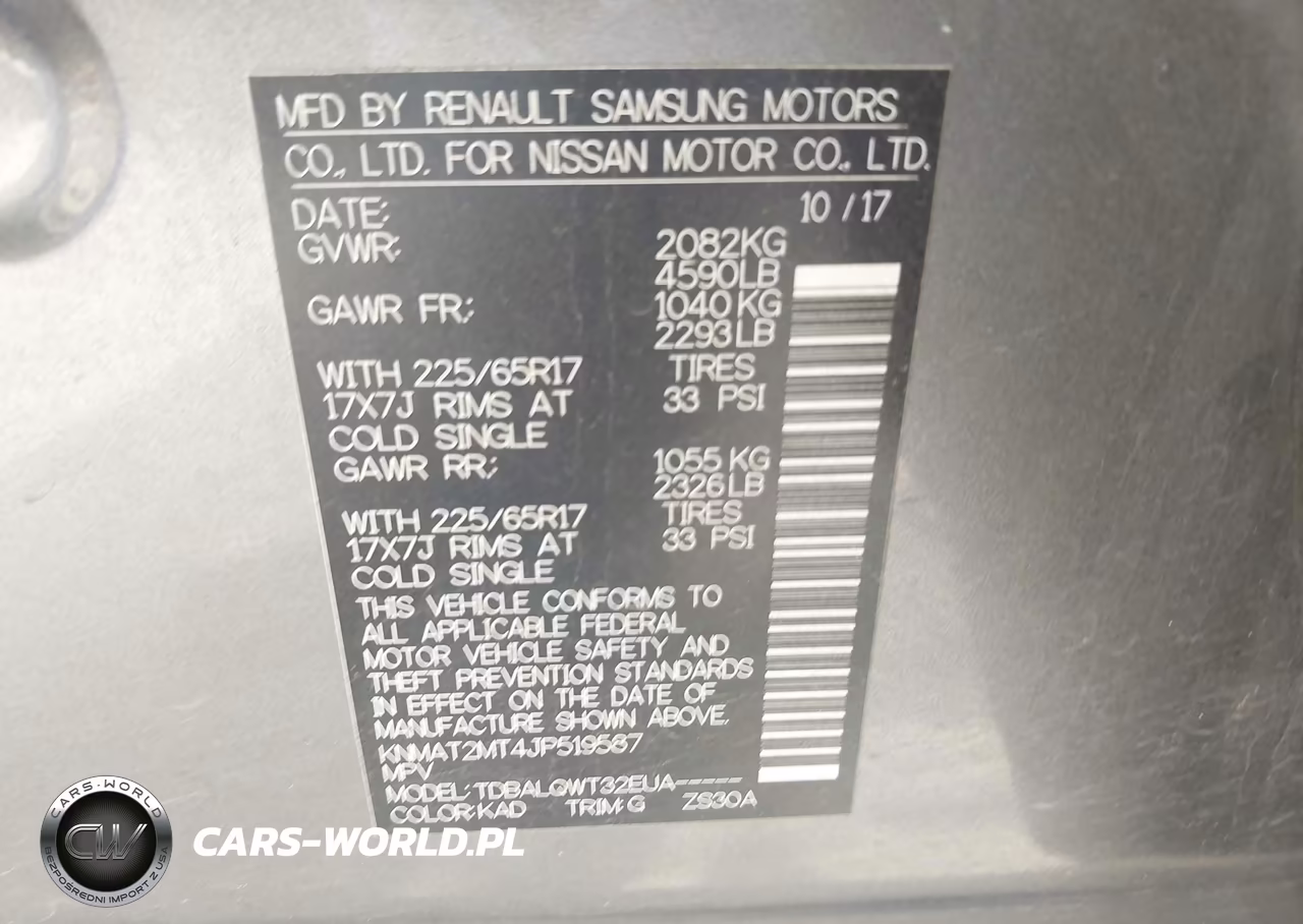 2018 Nissan Rogue Sv VIN:KNMAT2MT4JP519587 - 9