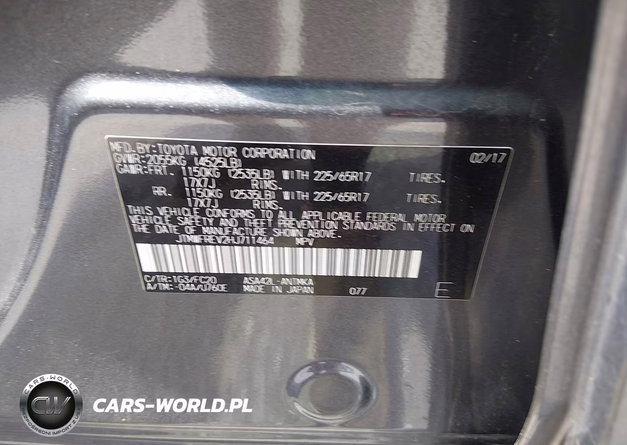 2017 Toyota Rav4 Xle VIN:JTMWFREV2HJ711464 - 9