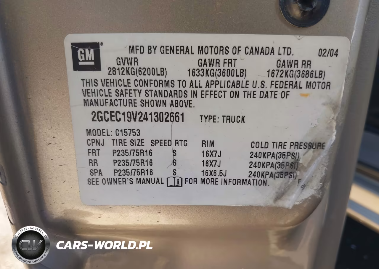 2004 Chevrolet Silverado 1500 Ls VIN:2GCEC19V241302661 - 9