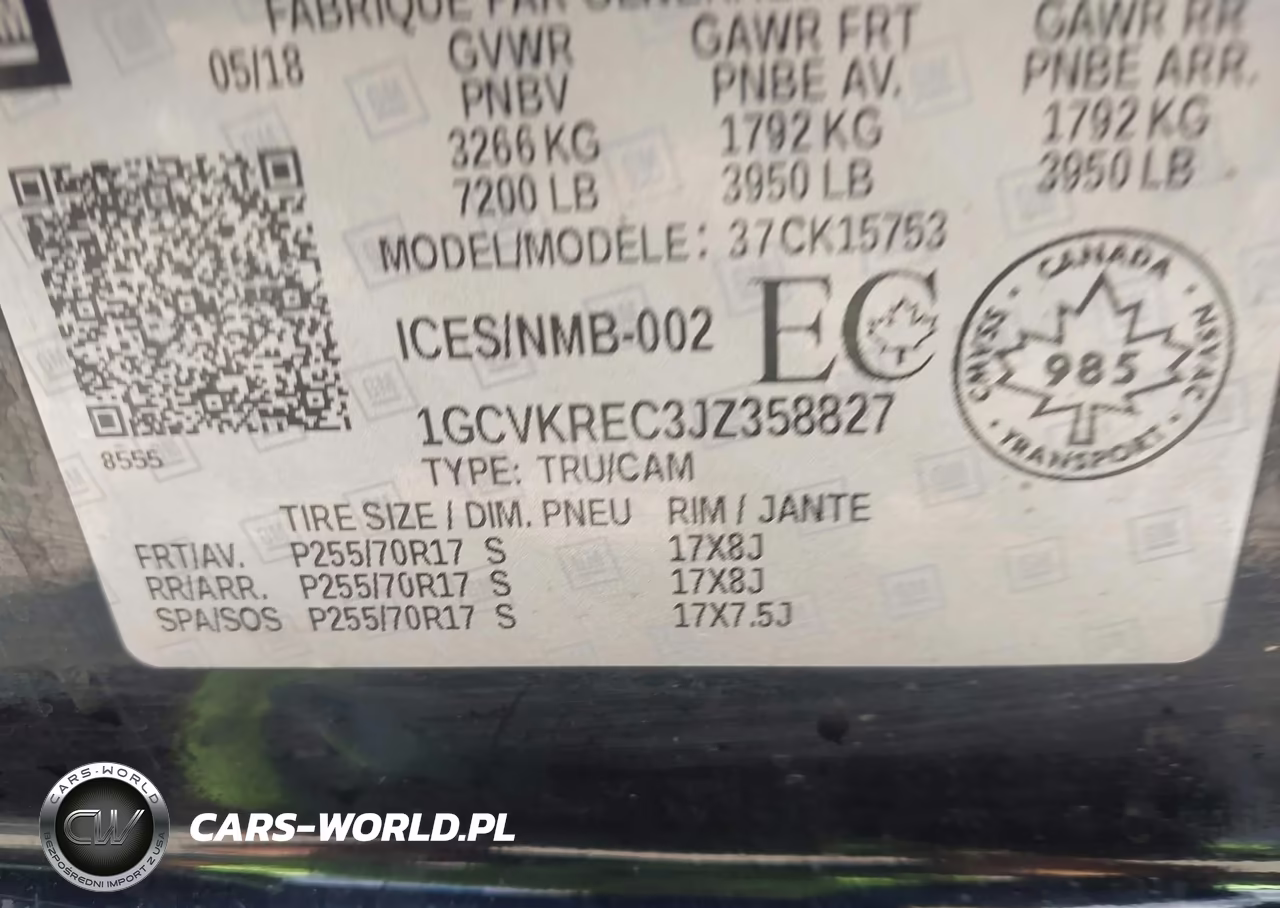 2018 Chevrolet Silverado 1500 1Lt VIN:1GCVKREC3JZ358827 - 9