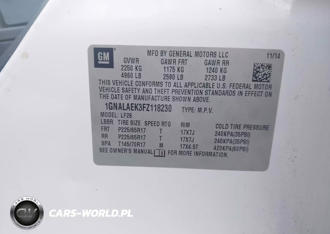 2015 Chevrolet Equinox Ls VIN:1GNALAEK3FZ118230 - 9