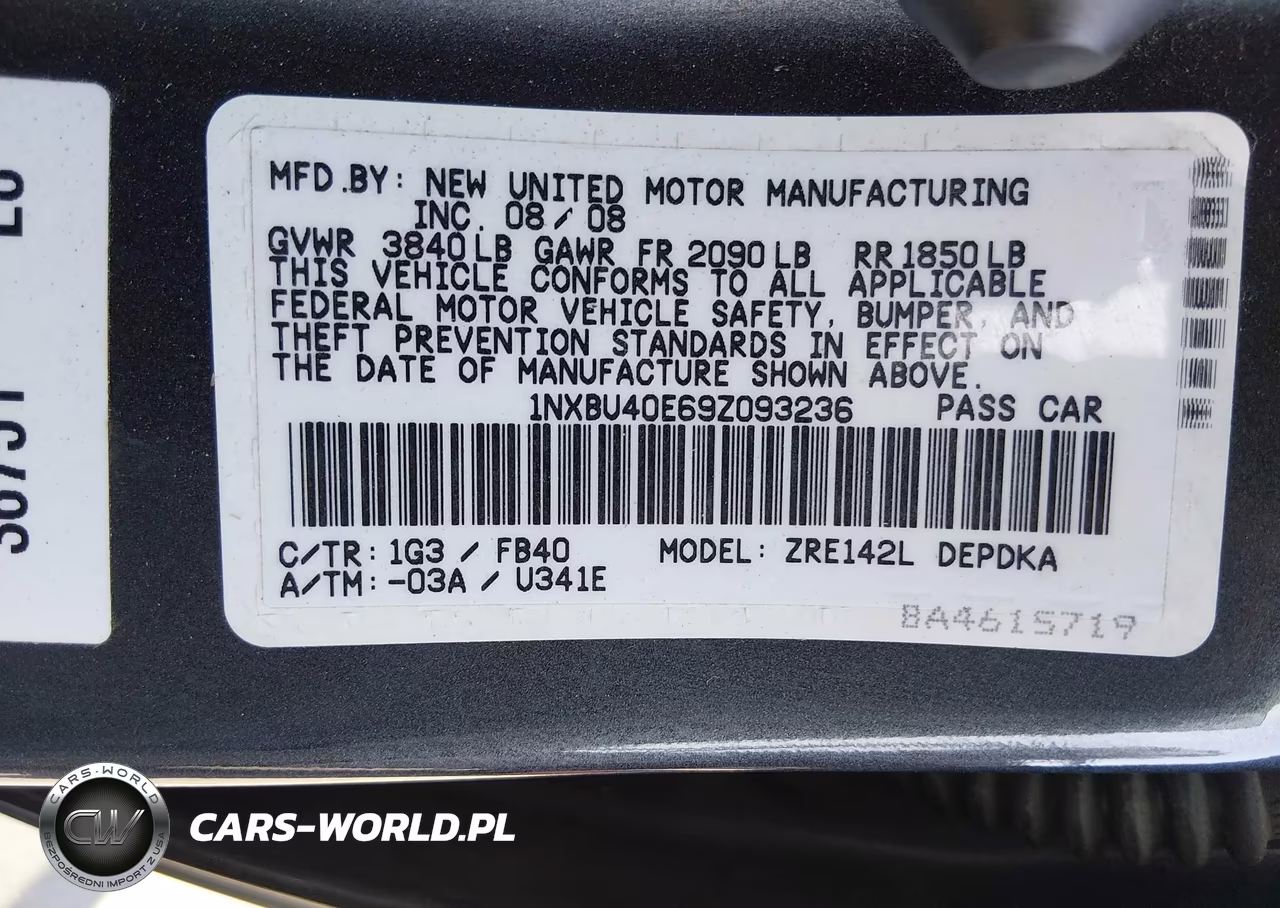 2009 Toyota Corolla Le VIN:1NXBU40E69Z093236 - 9