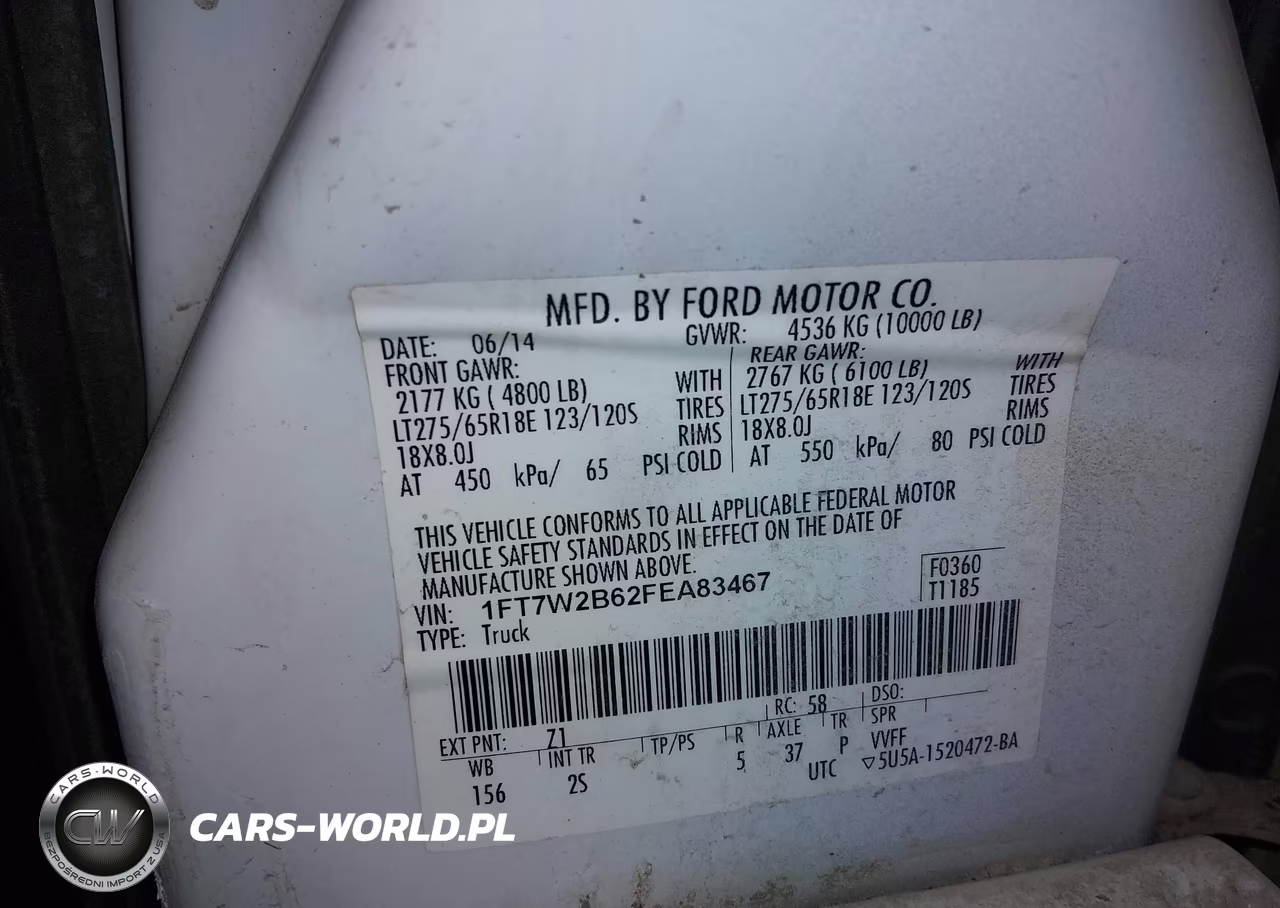 2015 Ford F-250 Xlt VIN:1FT7W2B62FEA83467 - 9
